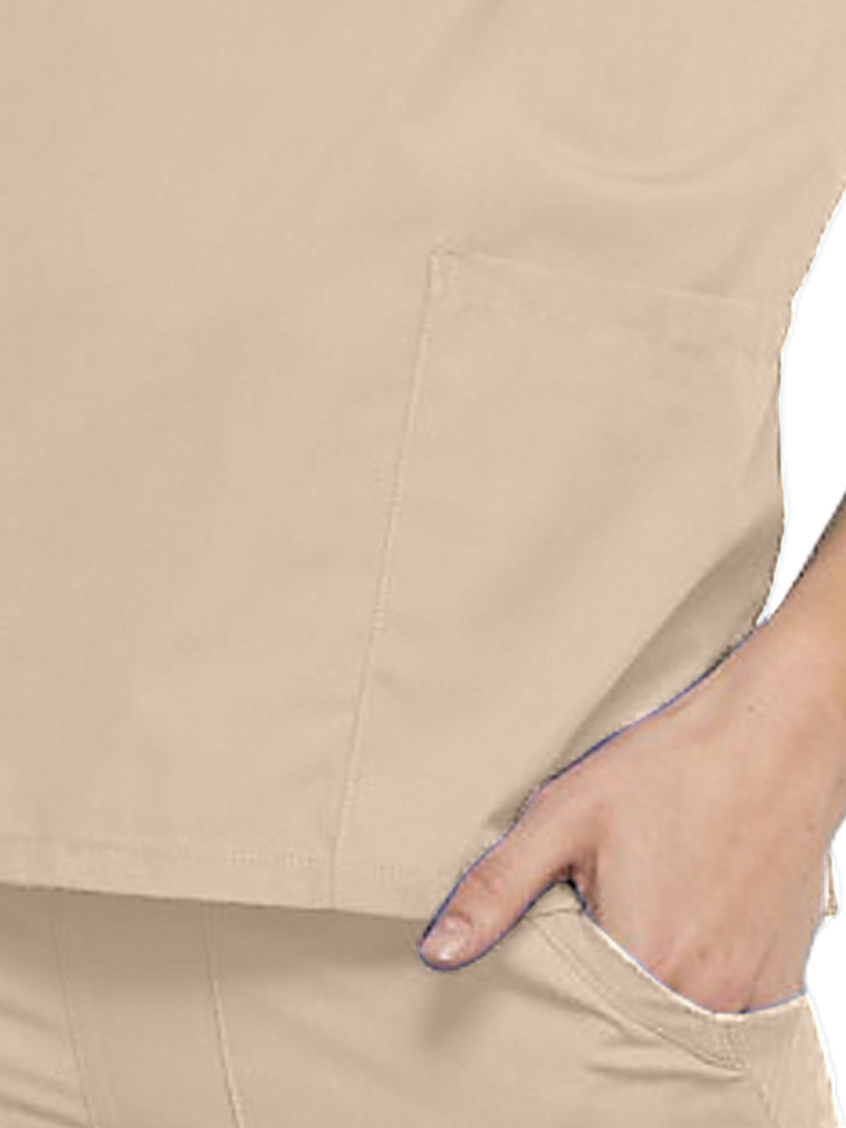 Women's 2-Pocket V-Neck Top - 4700 - Khaki