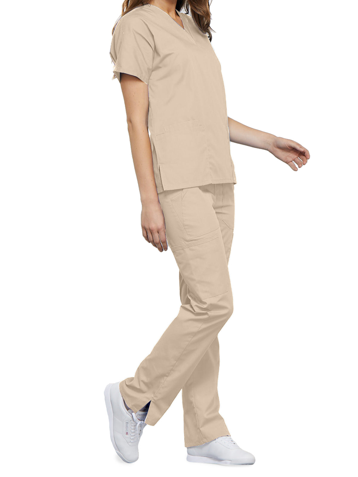 Women's 2-Pocket V-Neck Top - 4700 - Khaki