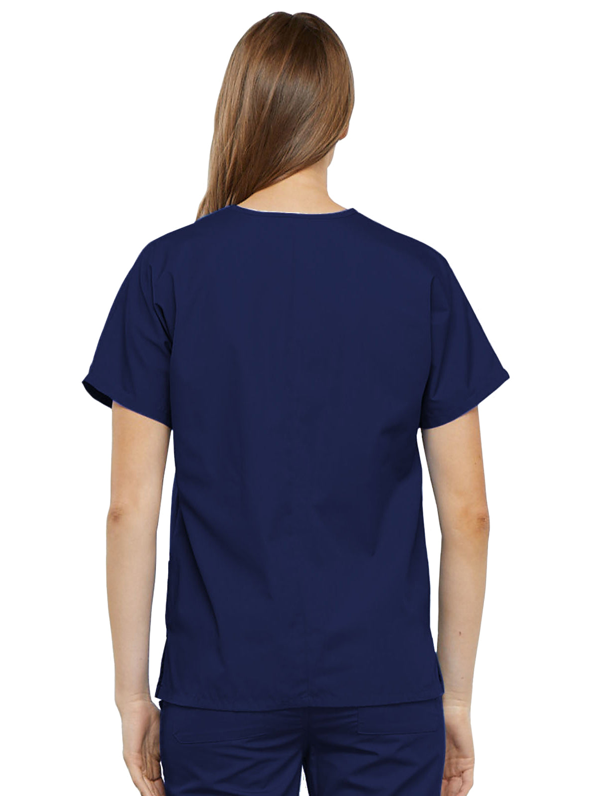 Women's 2-Pocket V-Neck Top - 4700 - Navy