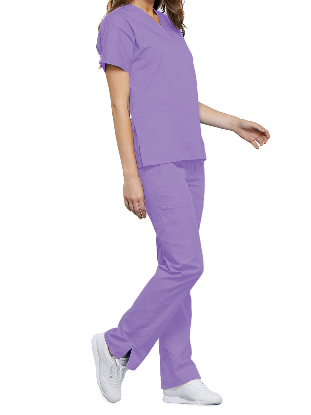 Women's 2-Pocket V-Neck Top - 4700 - Orchid
