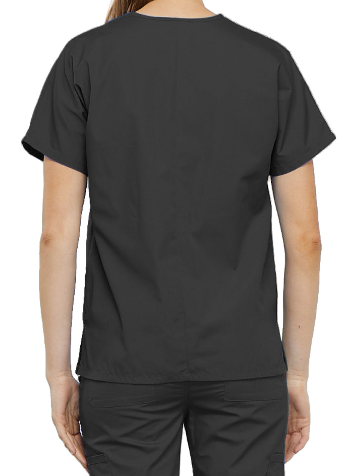 Women's 2-Pocket V-Neck Top - 4700 - Pewter