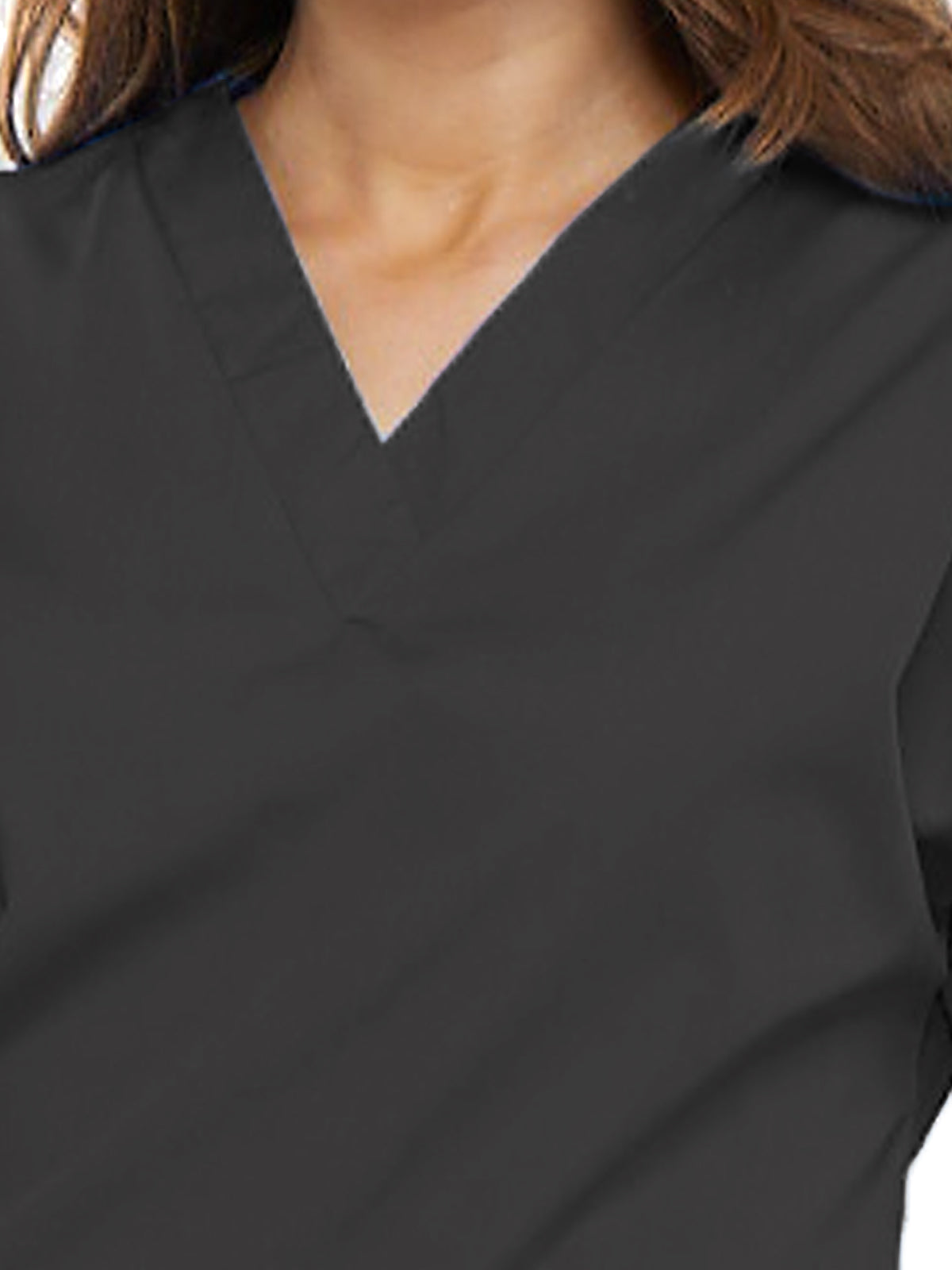 Women's 2-Pocket V-Neck Top - 4700 - Pewter