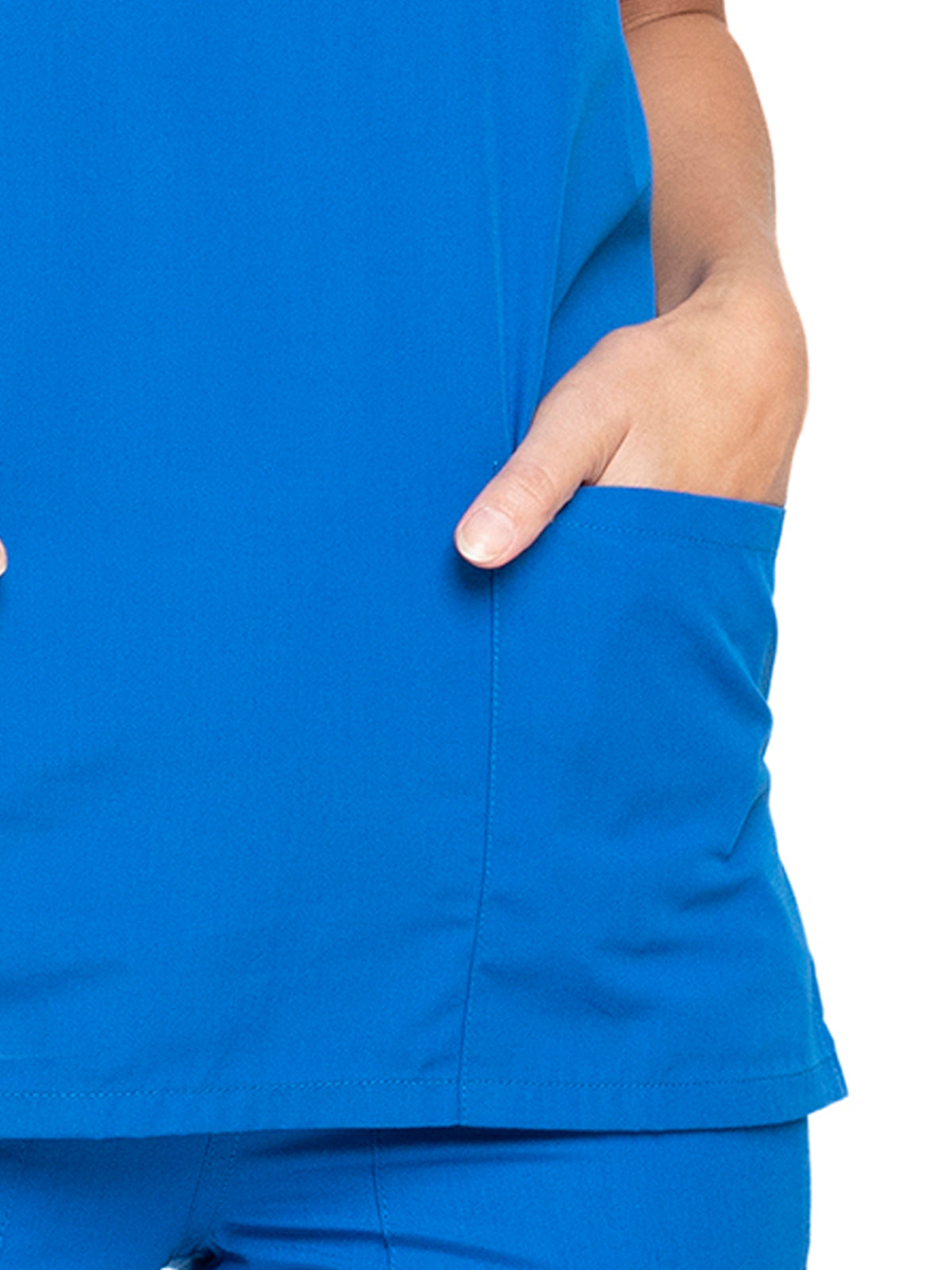 Women's 2-Pocket V-Neck Top - 4700 - Royal