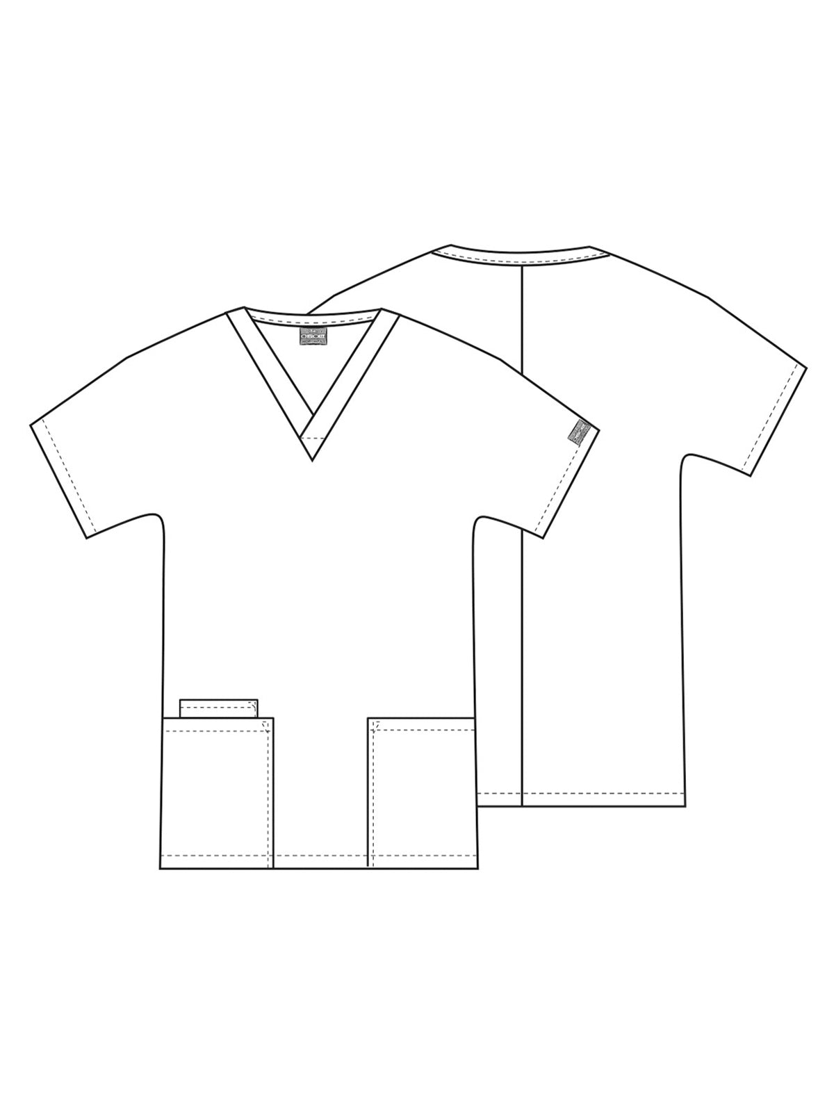 Women's 2-Pocket V-Neck Top - 4700 - Surgical Green