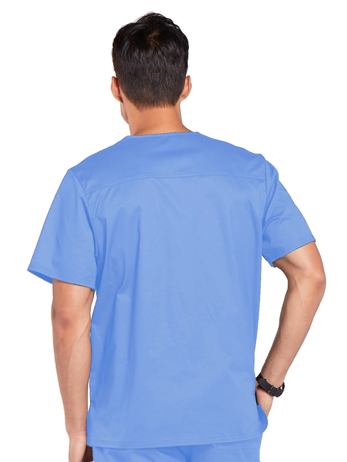 Men's Tuckable V-Neck Top - 4743 - Ciel