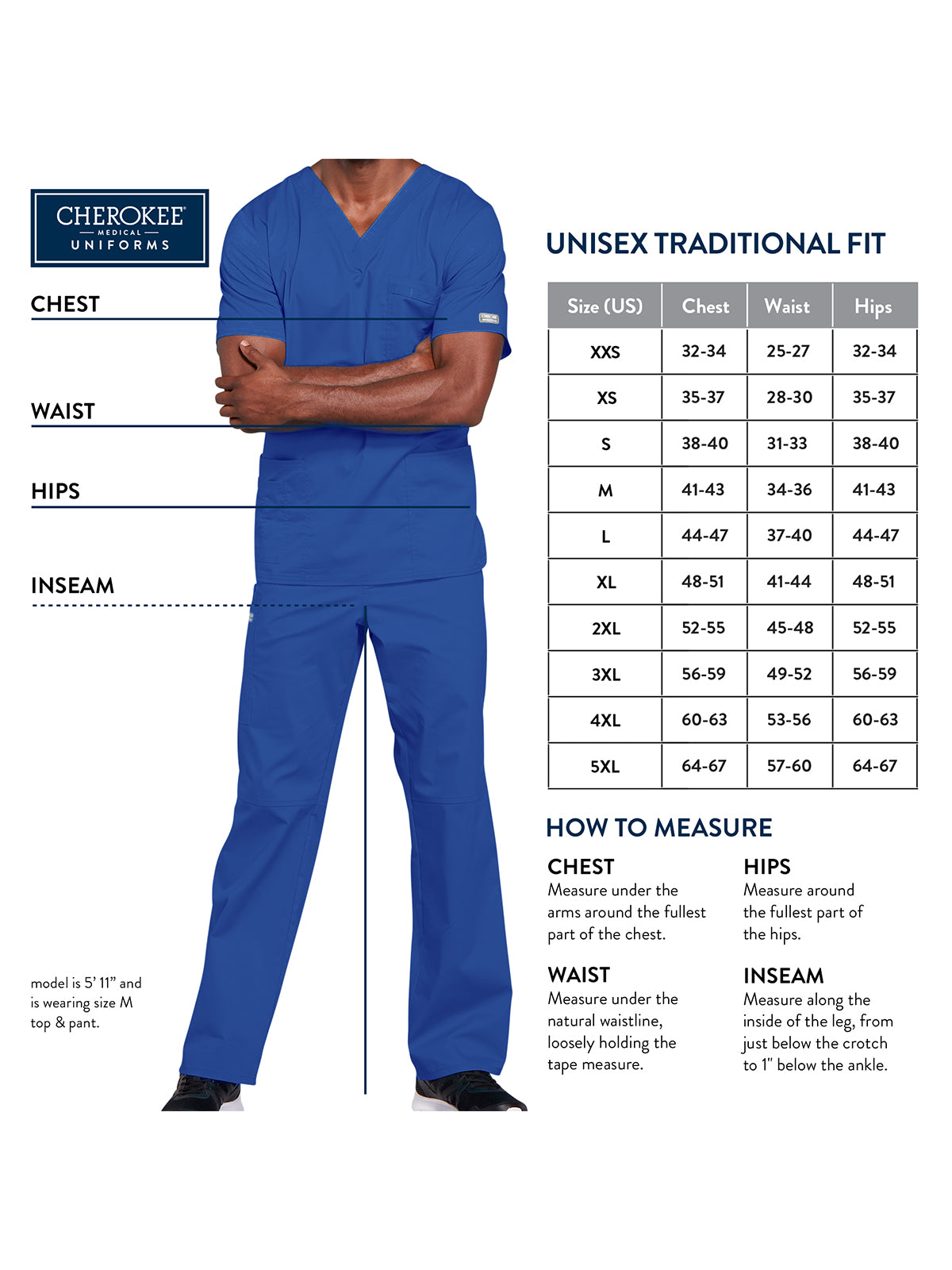 Men's Tuckable V-Neck Top - 4743 - Ciel