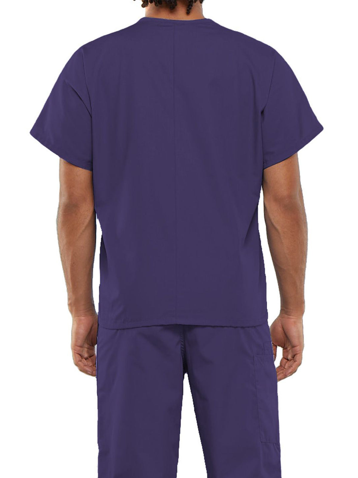 Unisex 1-Pocket V-Neck Top - 4777 - Grape