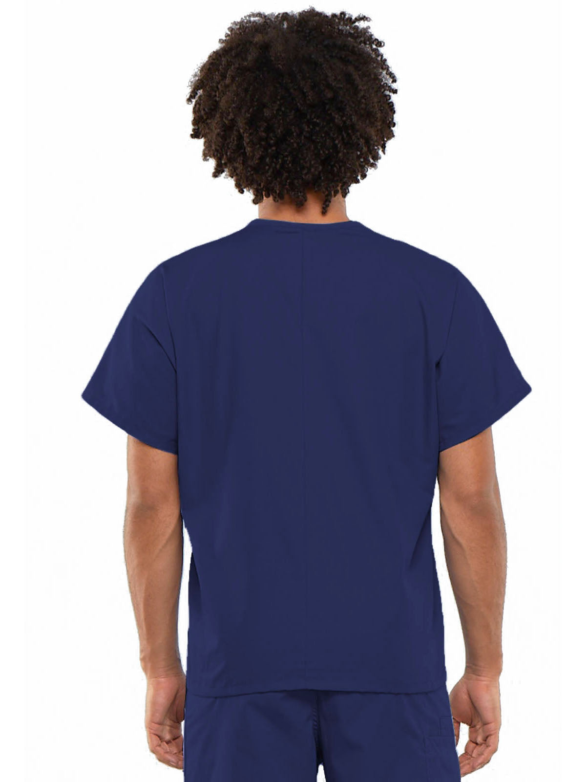 Unisex 1-Pocket V-Neck Top - 4777 - Navy
