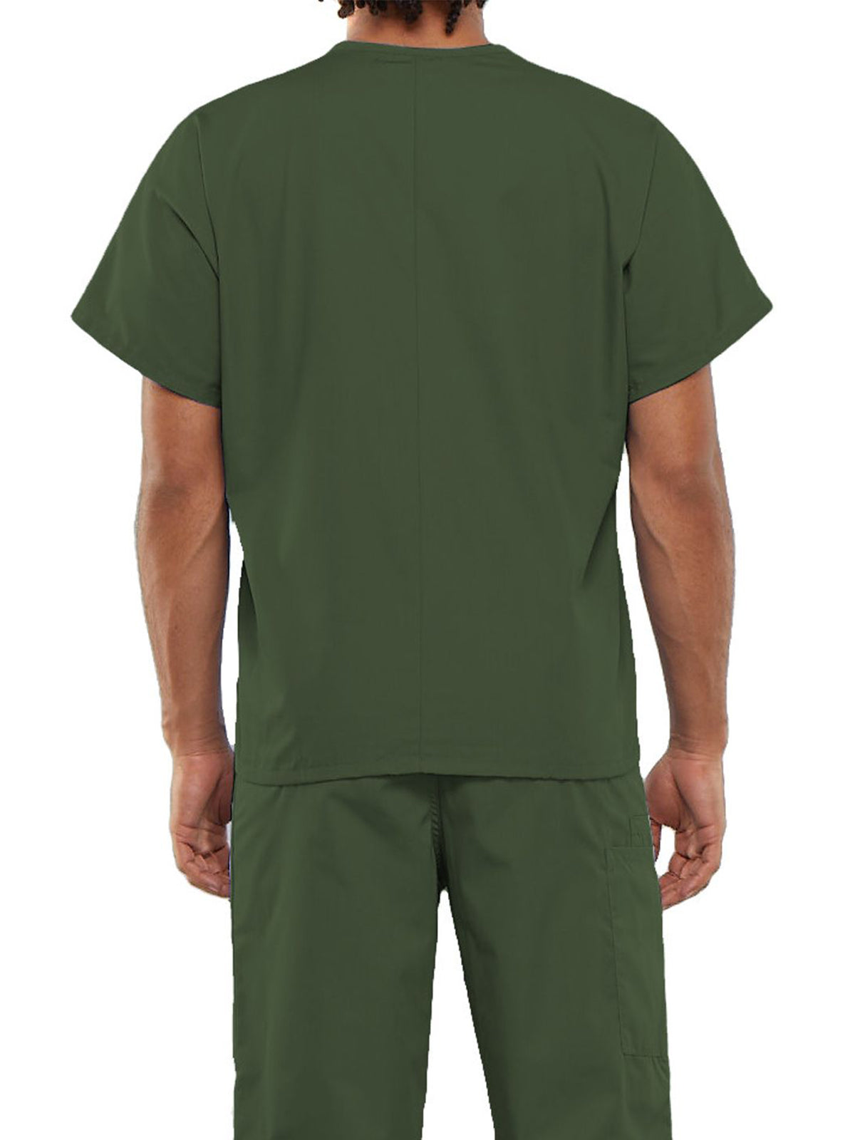 Unisex 1-Pocket V-Neck Top - 4777 - Olive