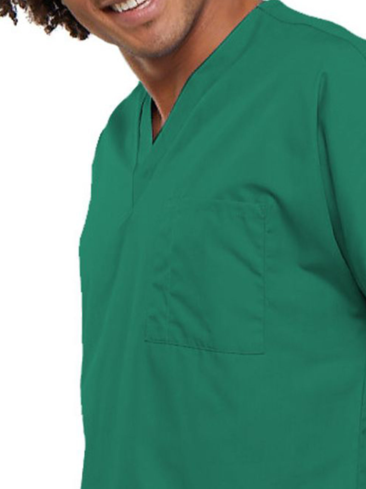Unisex 1-Pocket V-Neck Top - 4777 - Surgical Green