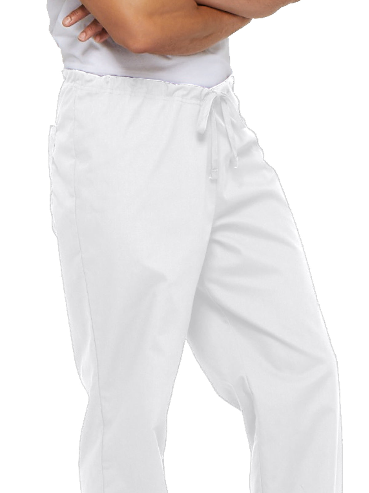 Unisex 1-Pocket Drawstring Pant - 83006 - White