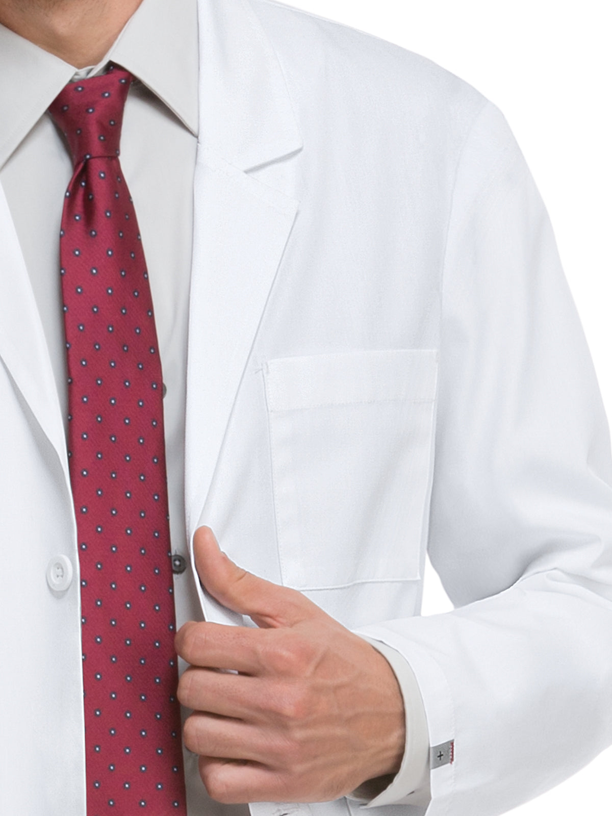 Unisex Three-Pocket 40" Full-Length Lab Coat - 83403 - White