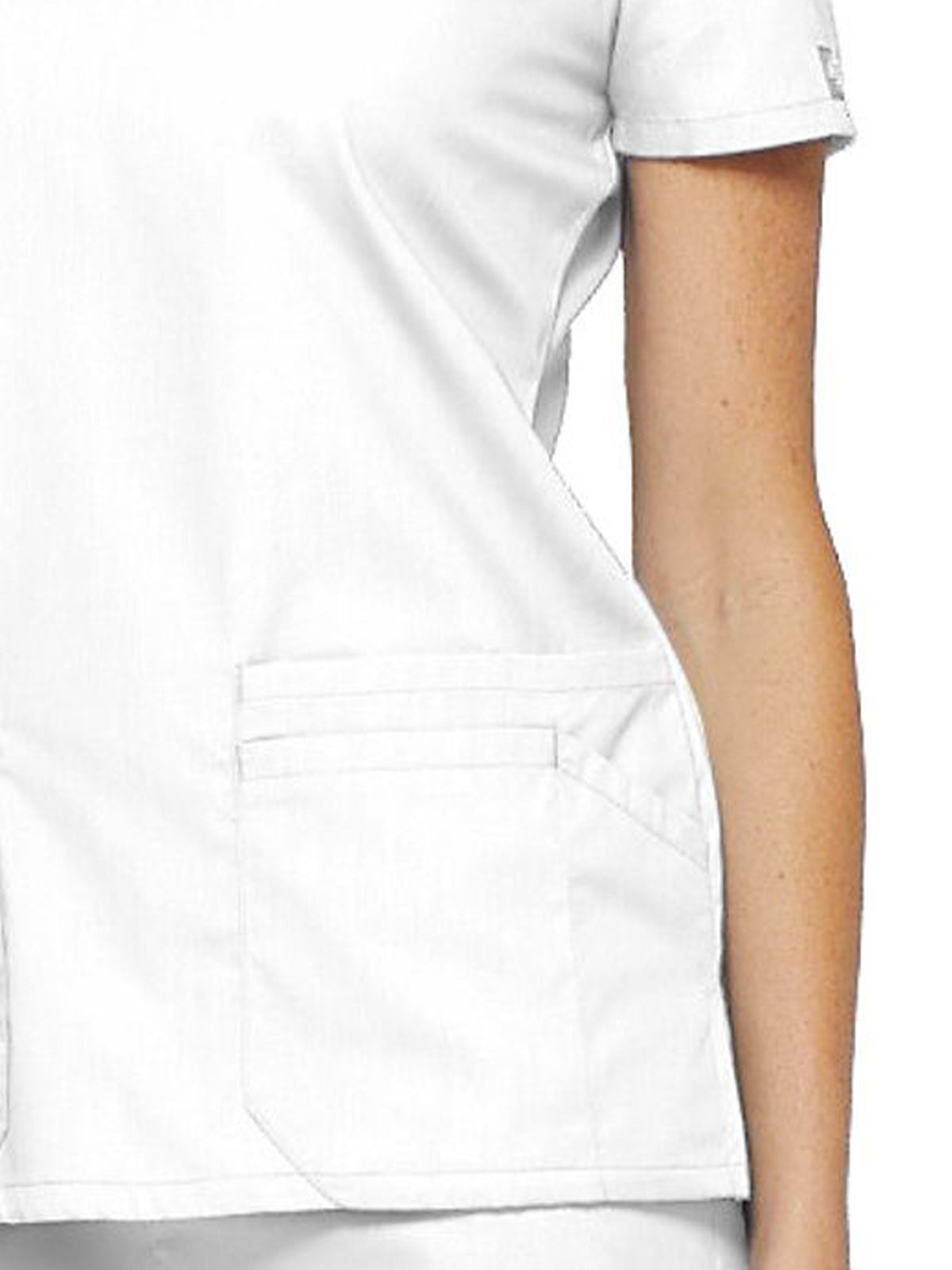 Women's 6-Pocket V-Neck Top - 85906 - White