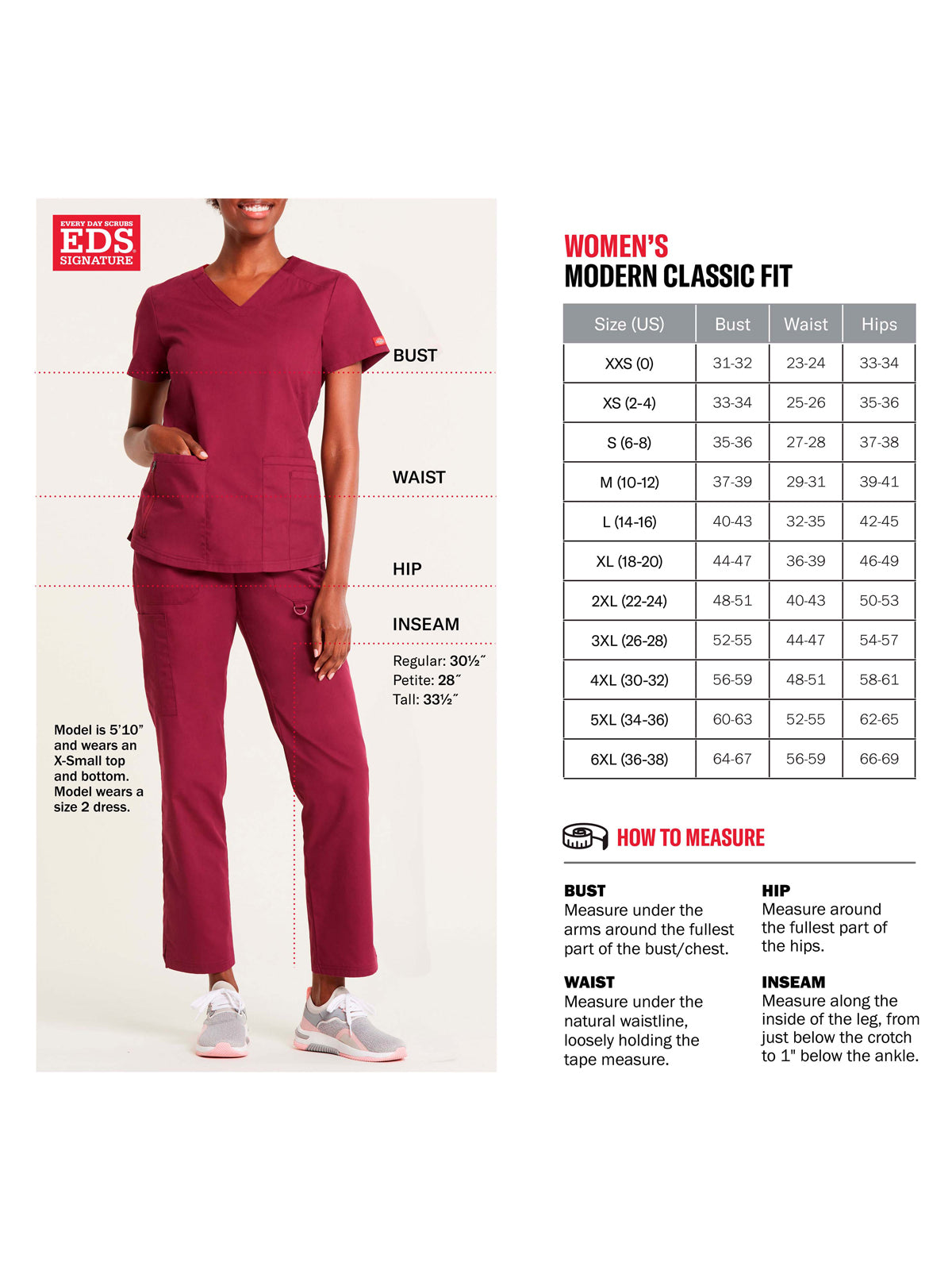 Women's 2-Pocket V-Neck Top - 86706 - Wine
