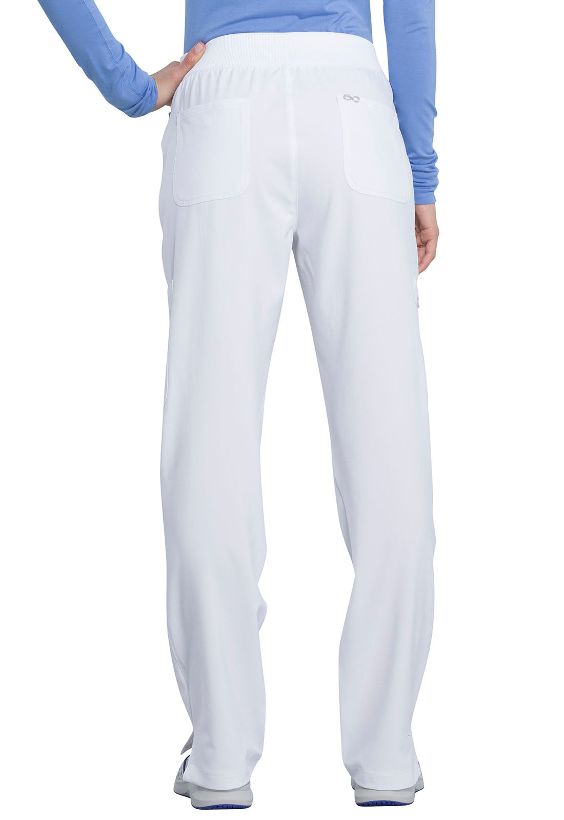 Women's Mid Rise Tapered Leg Pant - CK065A - White