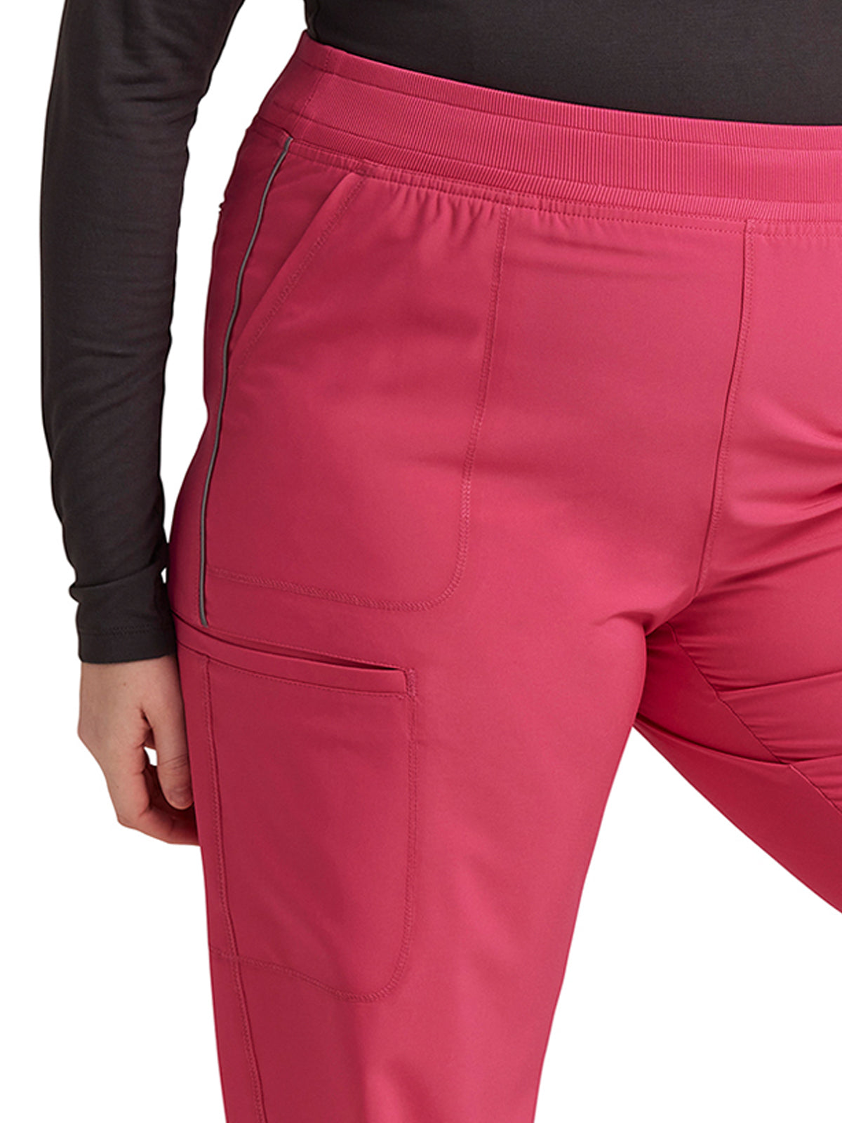 Women's Mid Rise Jogger - CK080A - Carmine Pink