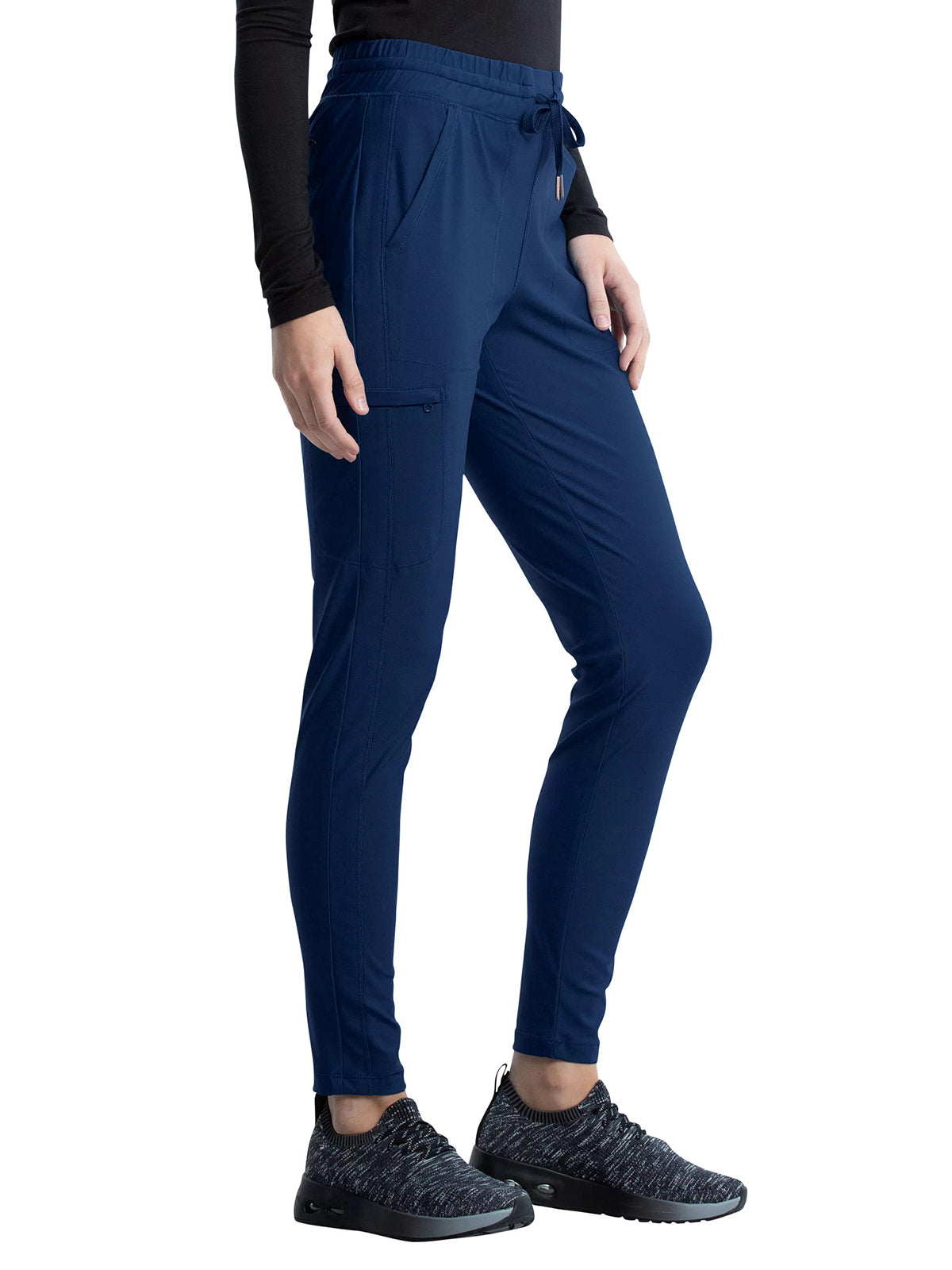 Women's 5 Pocket Tapered Leg Pant - CK095 - Navy