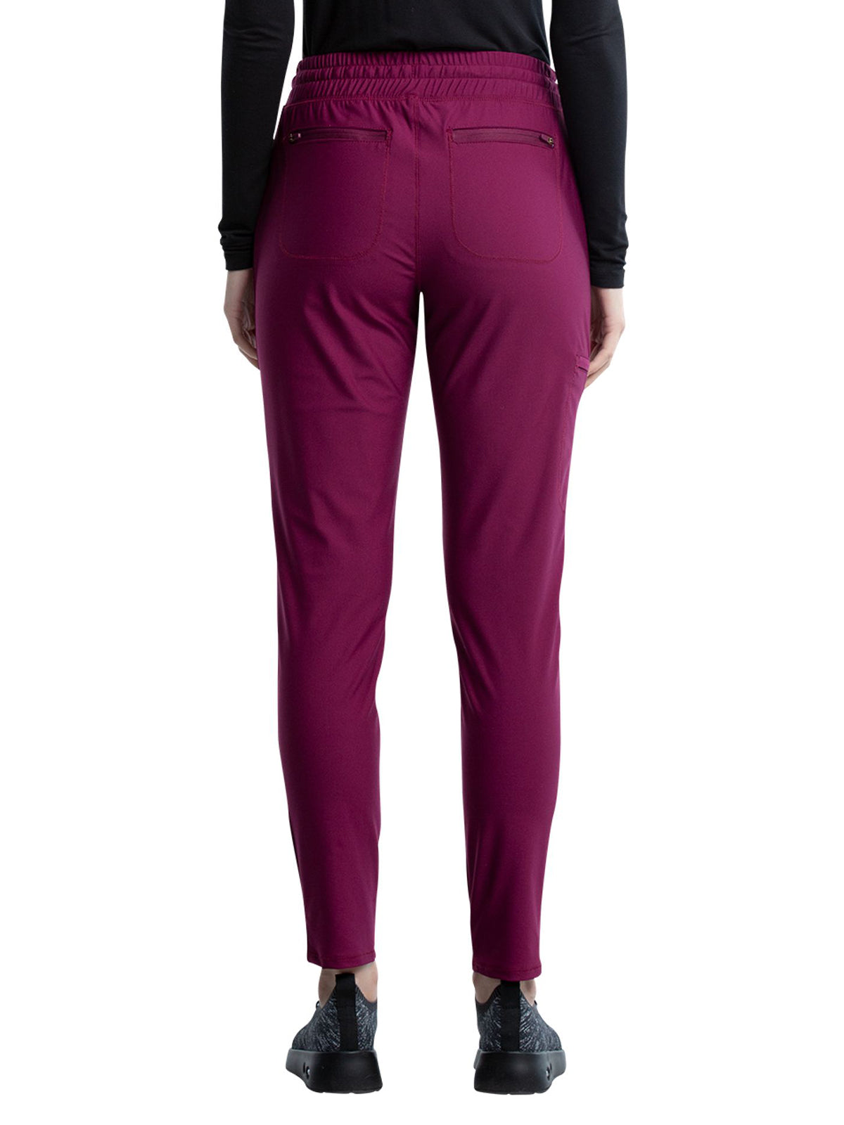 Women's 5 Pocket Tapered Leg Pant - CK095 - Wine