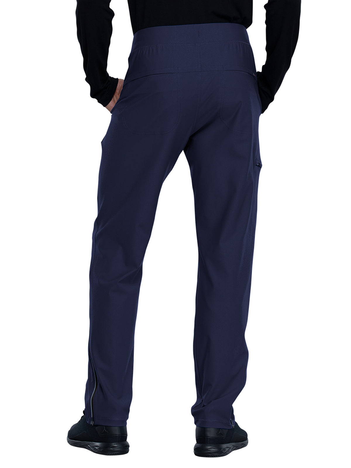 Men's Faux Front Fly Tapered Leg Pull-on Pant - CK185 - Navy