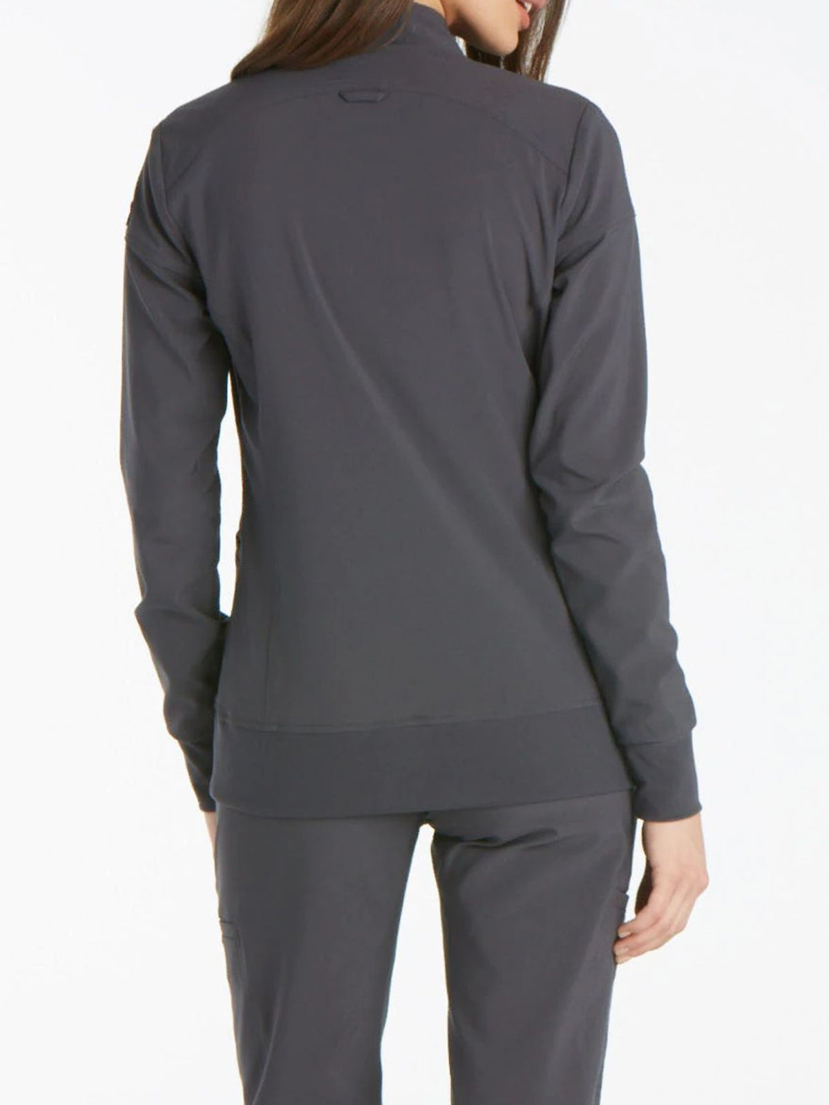 Women's 2 Pocket Zip Front Jacket - CK303 - Pewter