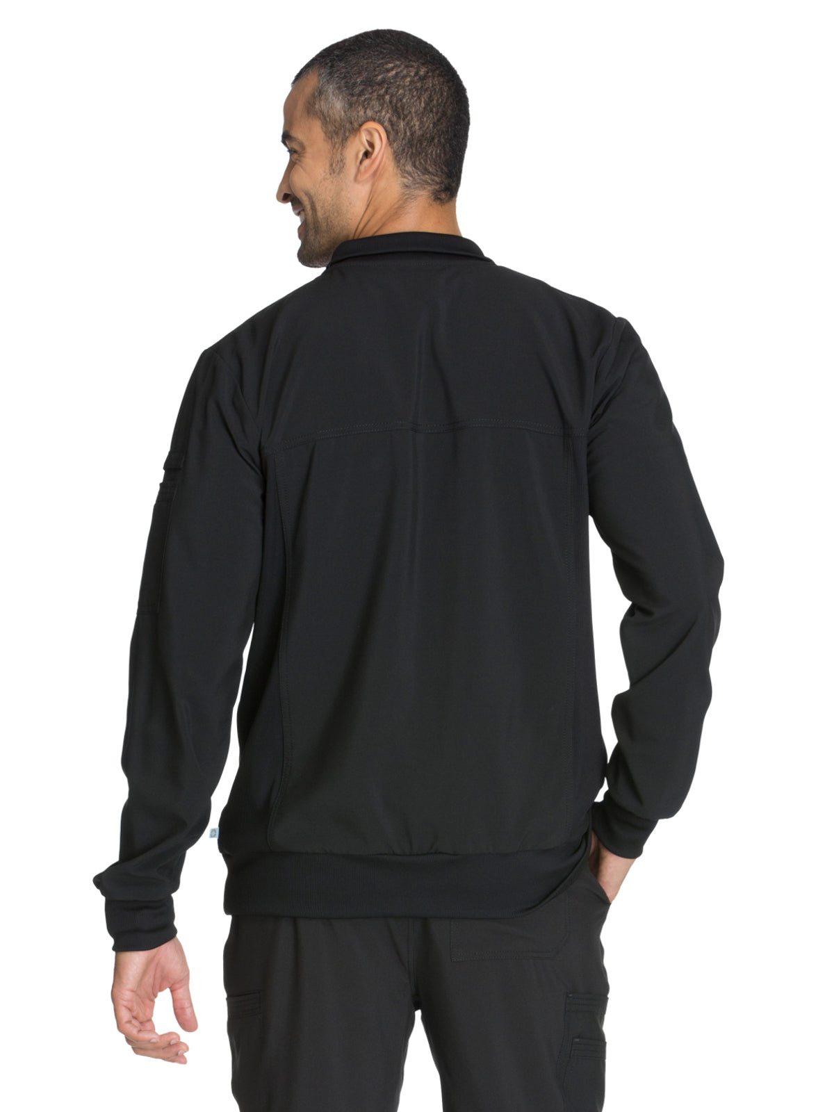 Men's 5-Pocket Zip Front Jacket - CK305A - Black