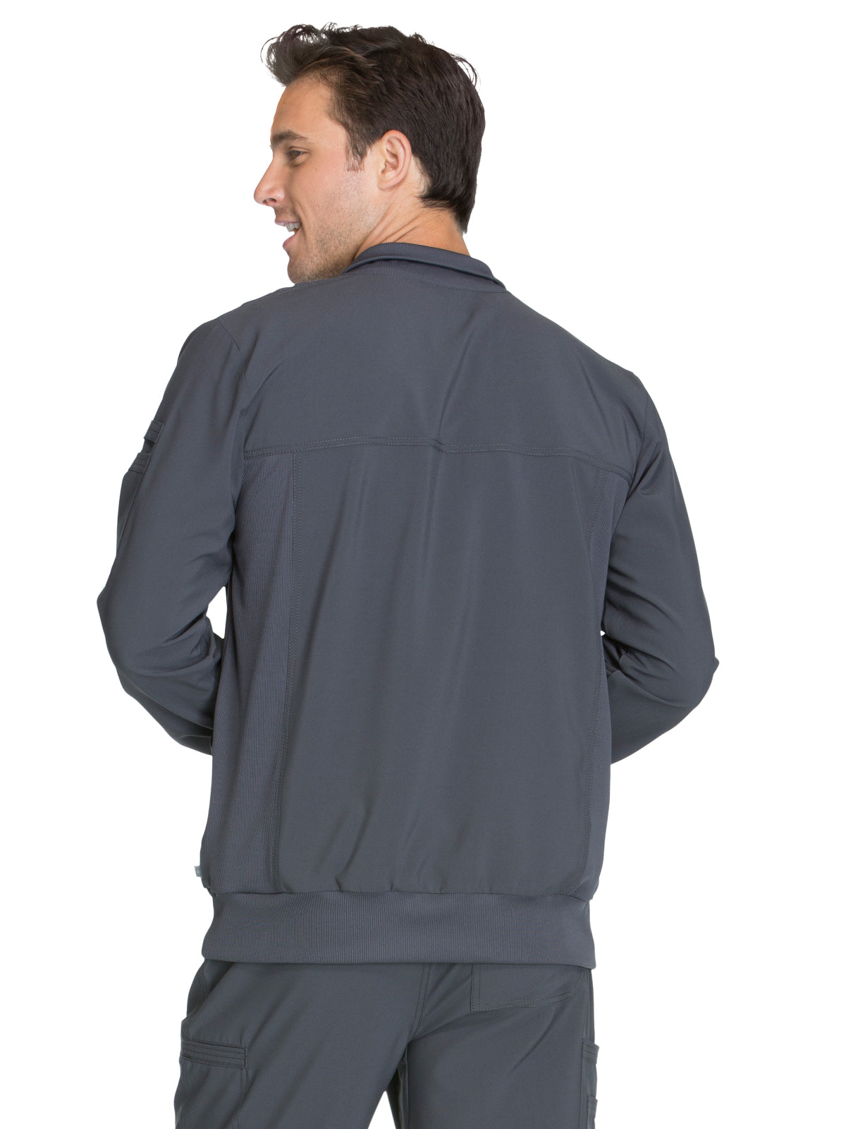 Men's 5-Pocket Zip Front Jacket - CK305A - Pewter
