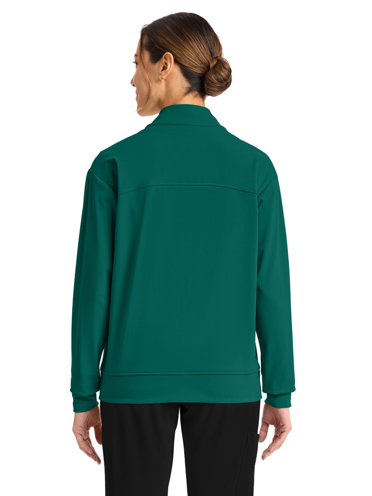 Women's 2-Pocket Warm-Up Jacket - CK353 - Hunter