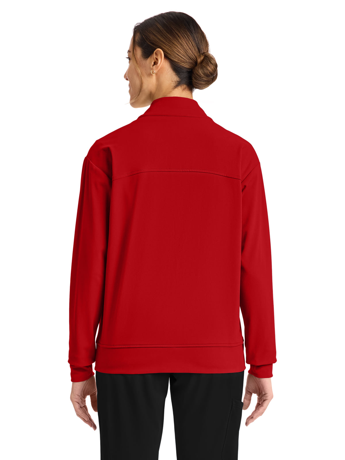 Women's 2-Pocket Warm-Up Jacket - CK353 - Red