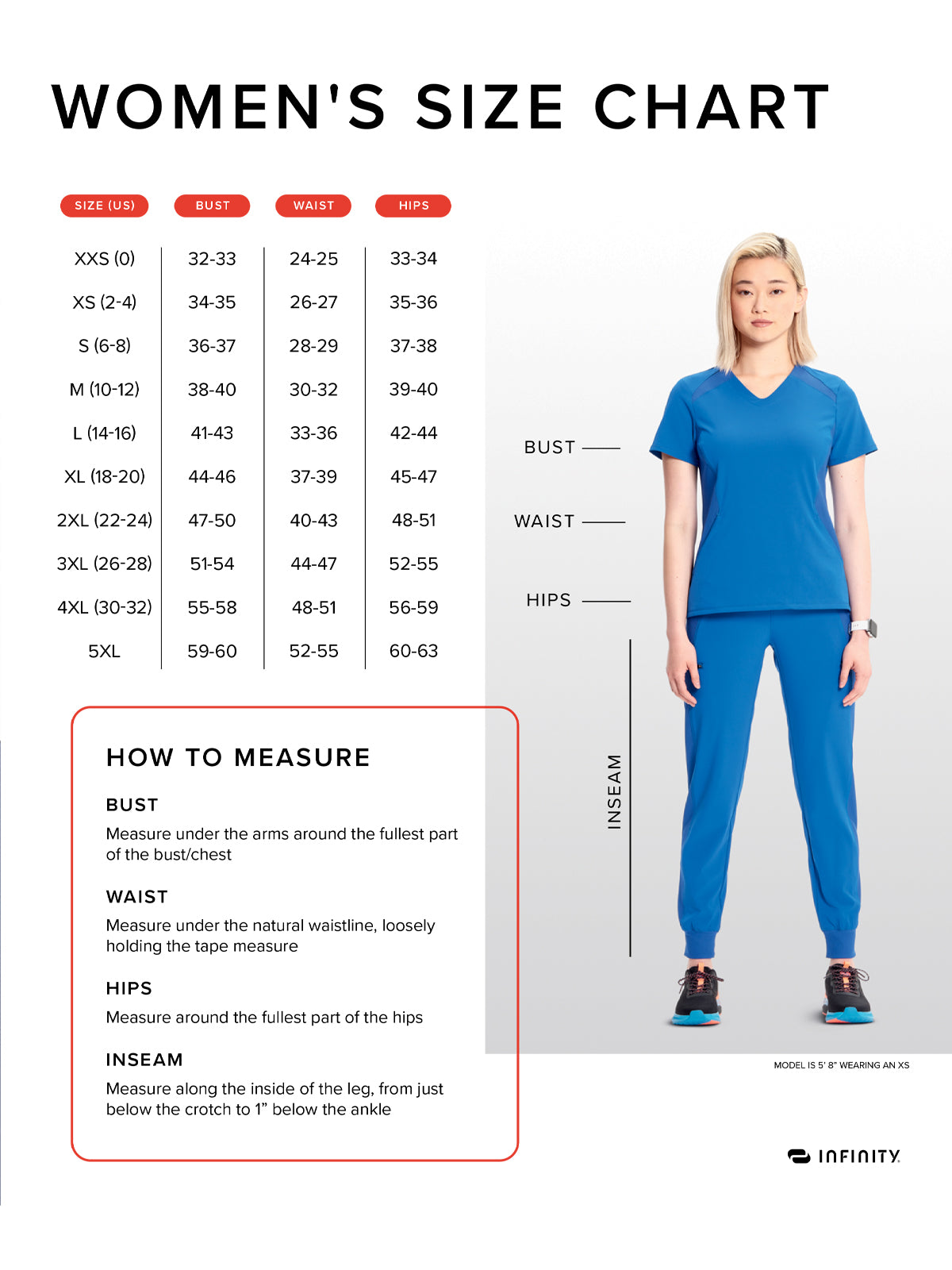 Women's 2-Pocket V-Neck Top - CK865A - Caribbean Blue