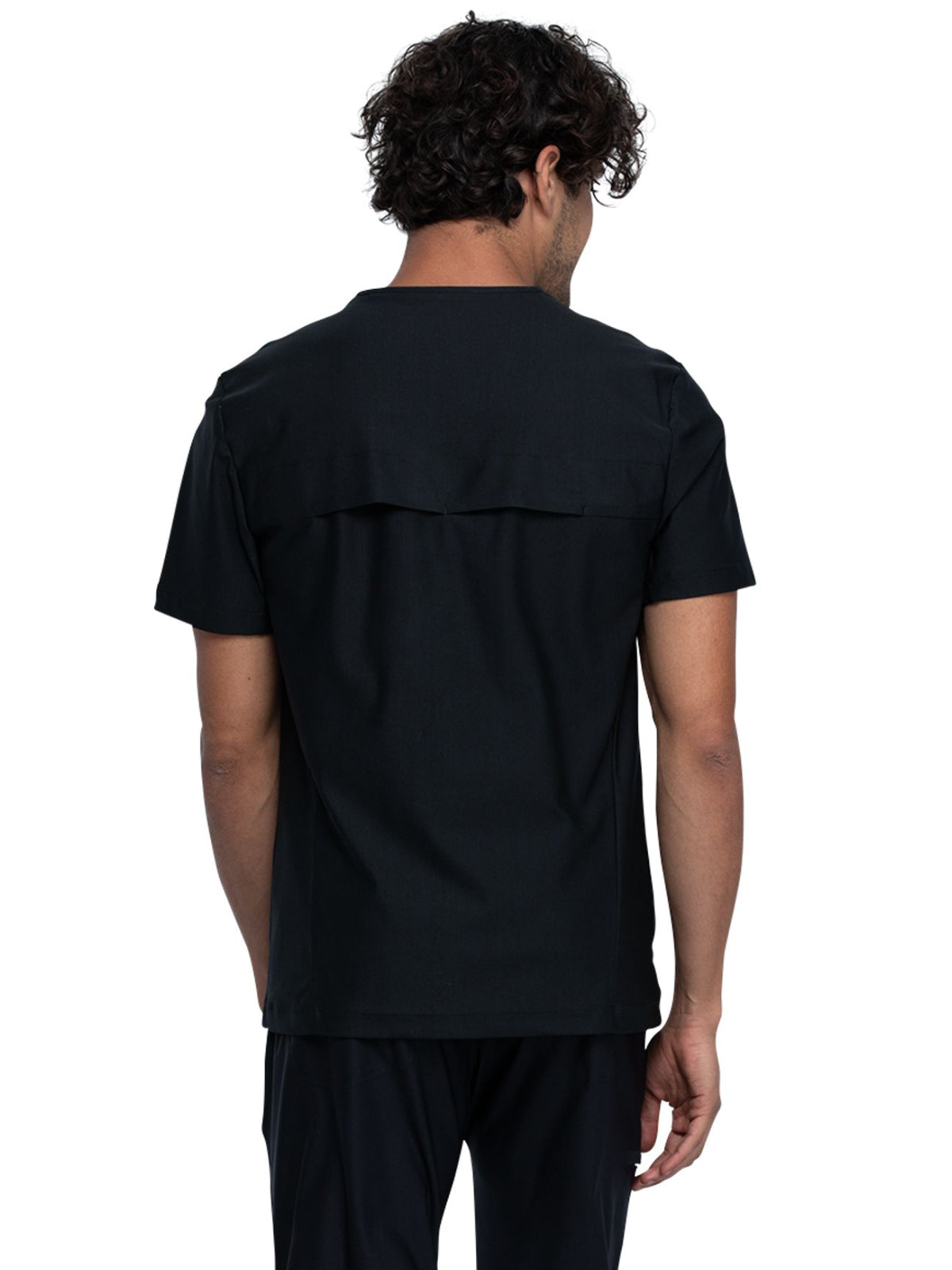 Men's Contouring Tuckable V-Neck Top - CK885 - Black