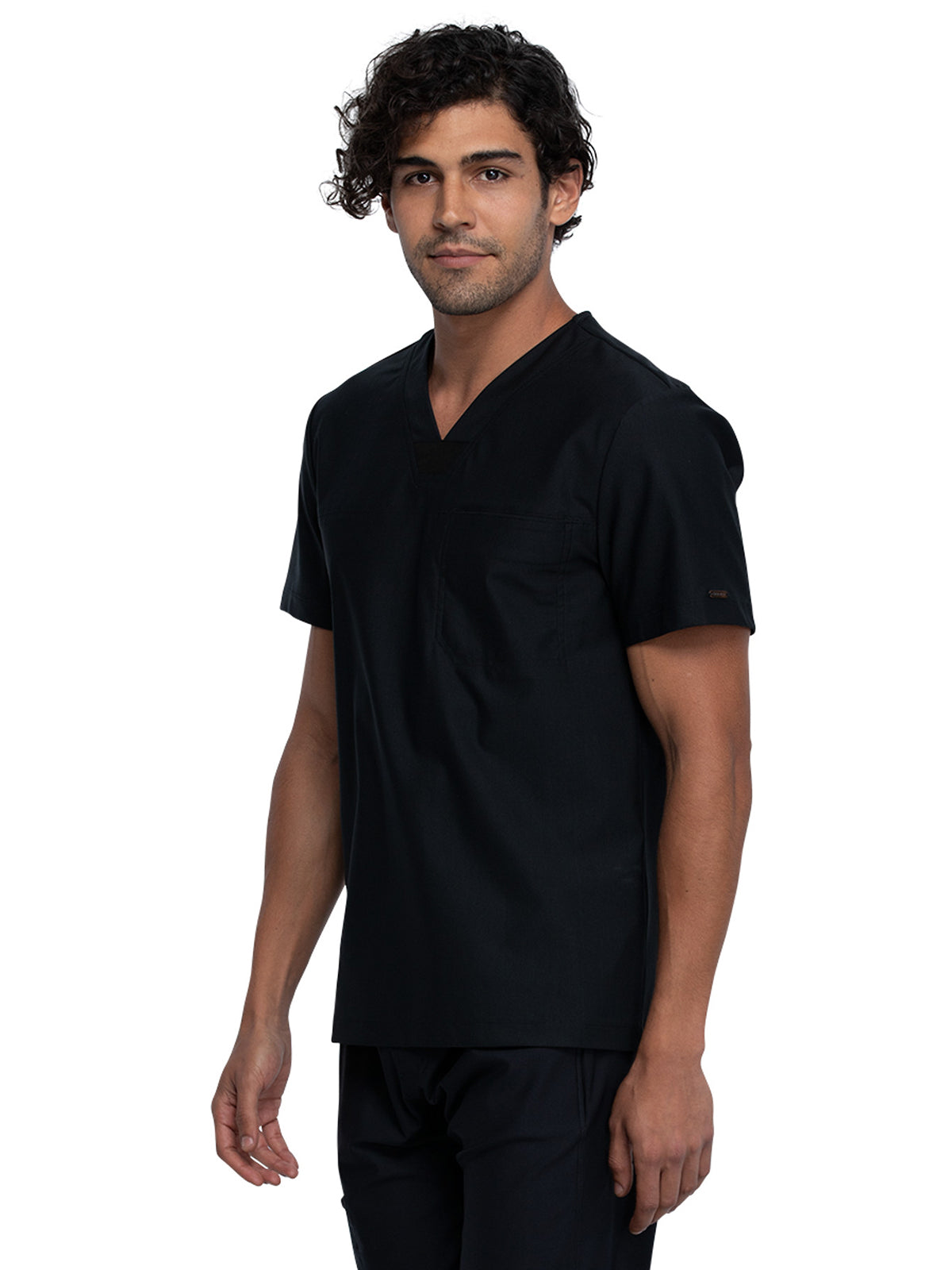 Men's Contouring Tuckable V-Neck Top - CK885 - Black
