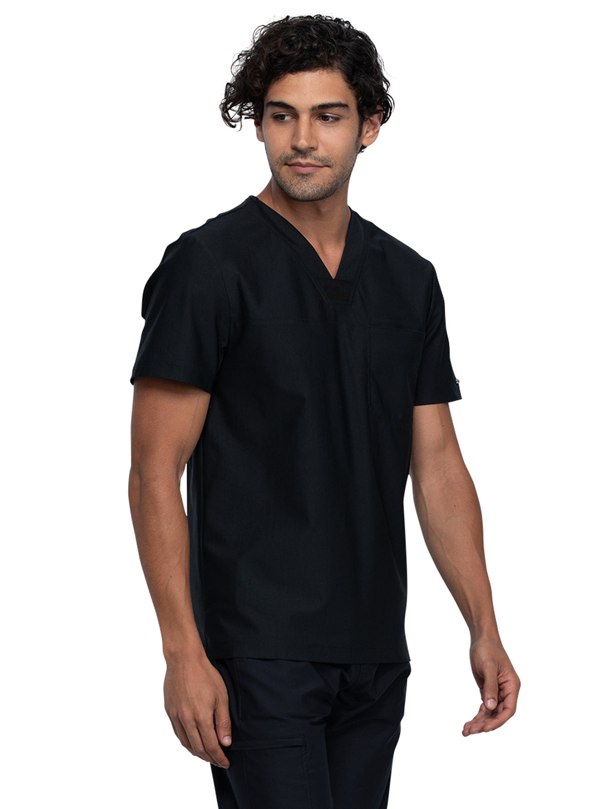 Men's Contouring Tuckable V-Neck Top - CK885 - Black
