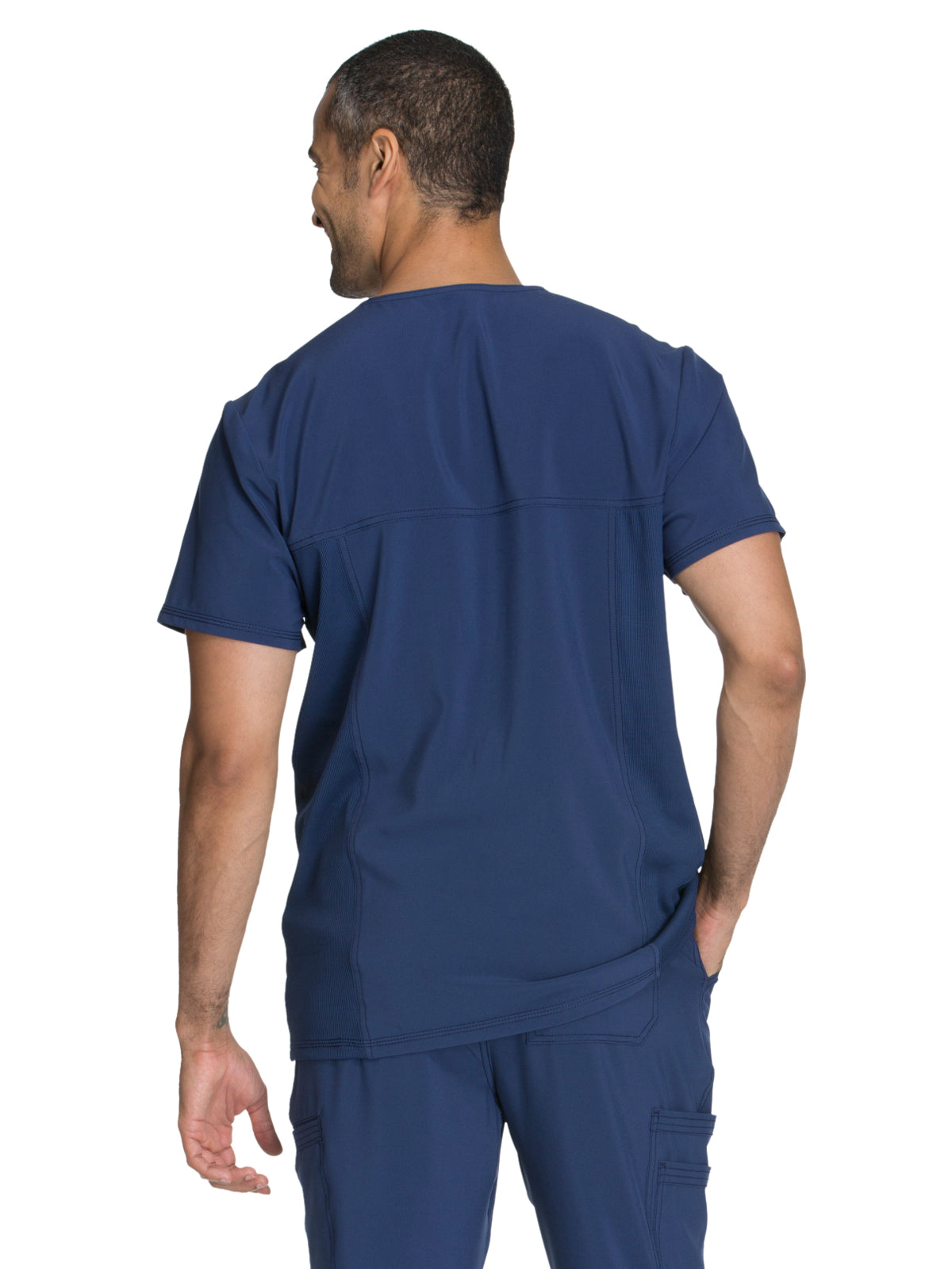 Men's Three-Pocket V-Neck Top - CK900A - Navy