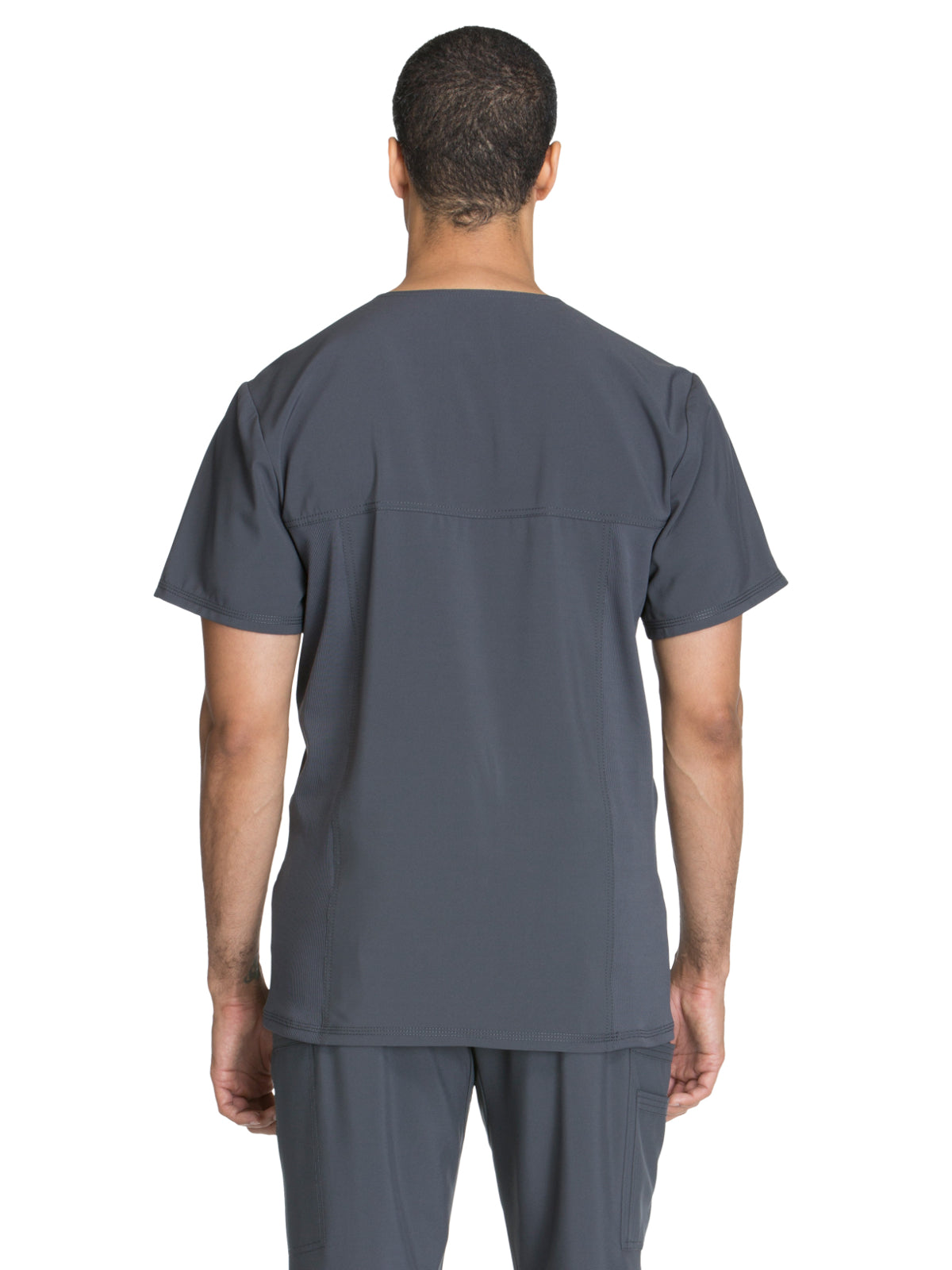 Men's Three-Pocket V-Neck Top - CK900A - Pewter