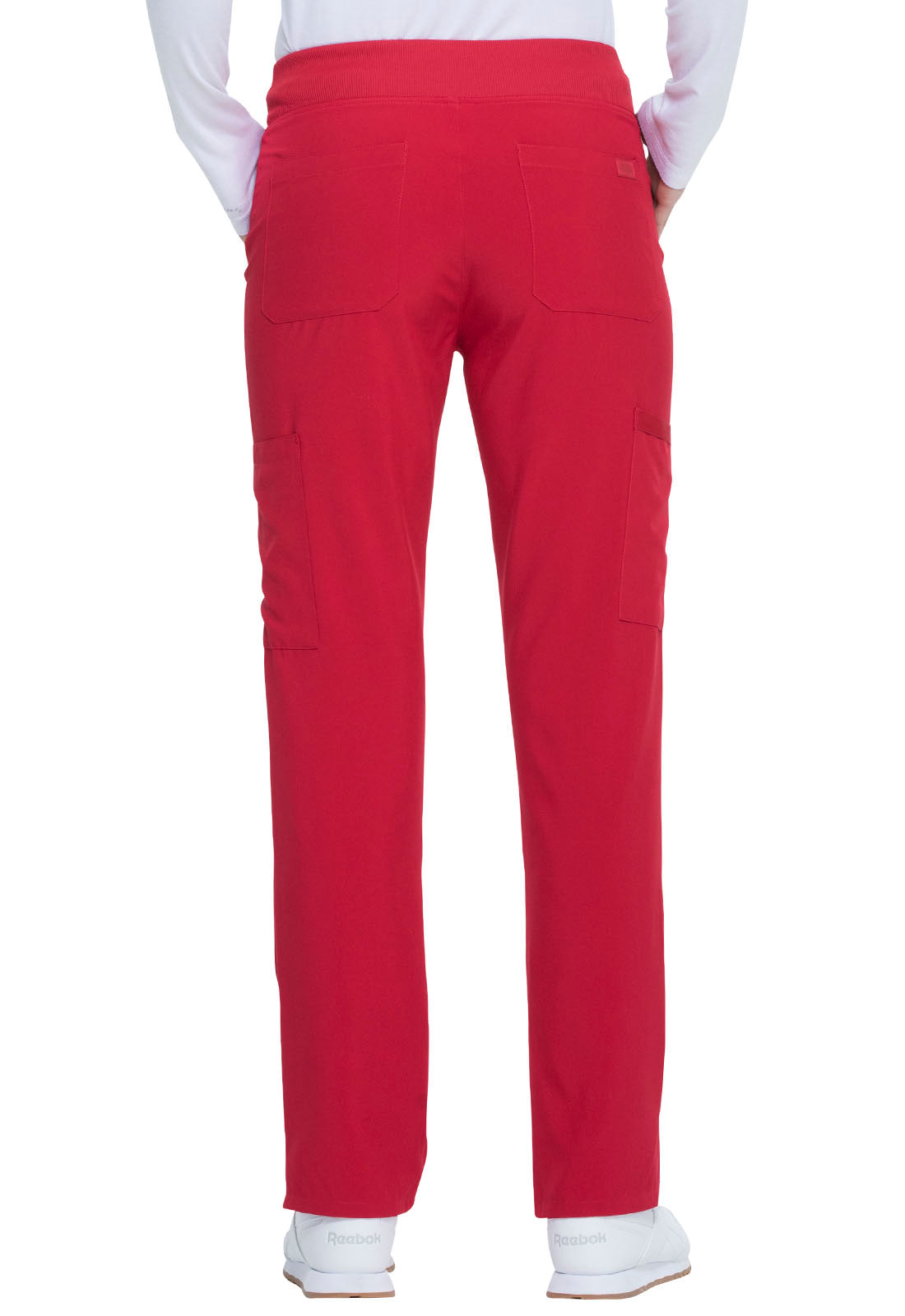 Women's Natural Rise Tapered Leg Pull-On Pant - DK005 - Red