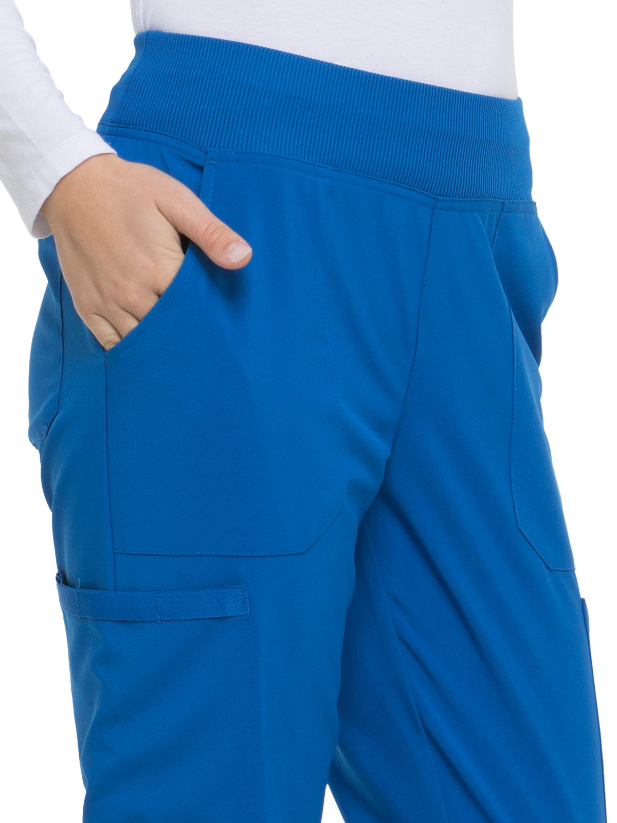 Women's Natural Rise Tapered Leg Pull-On Pant - DK005 - Royal