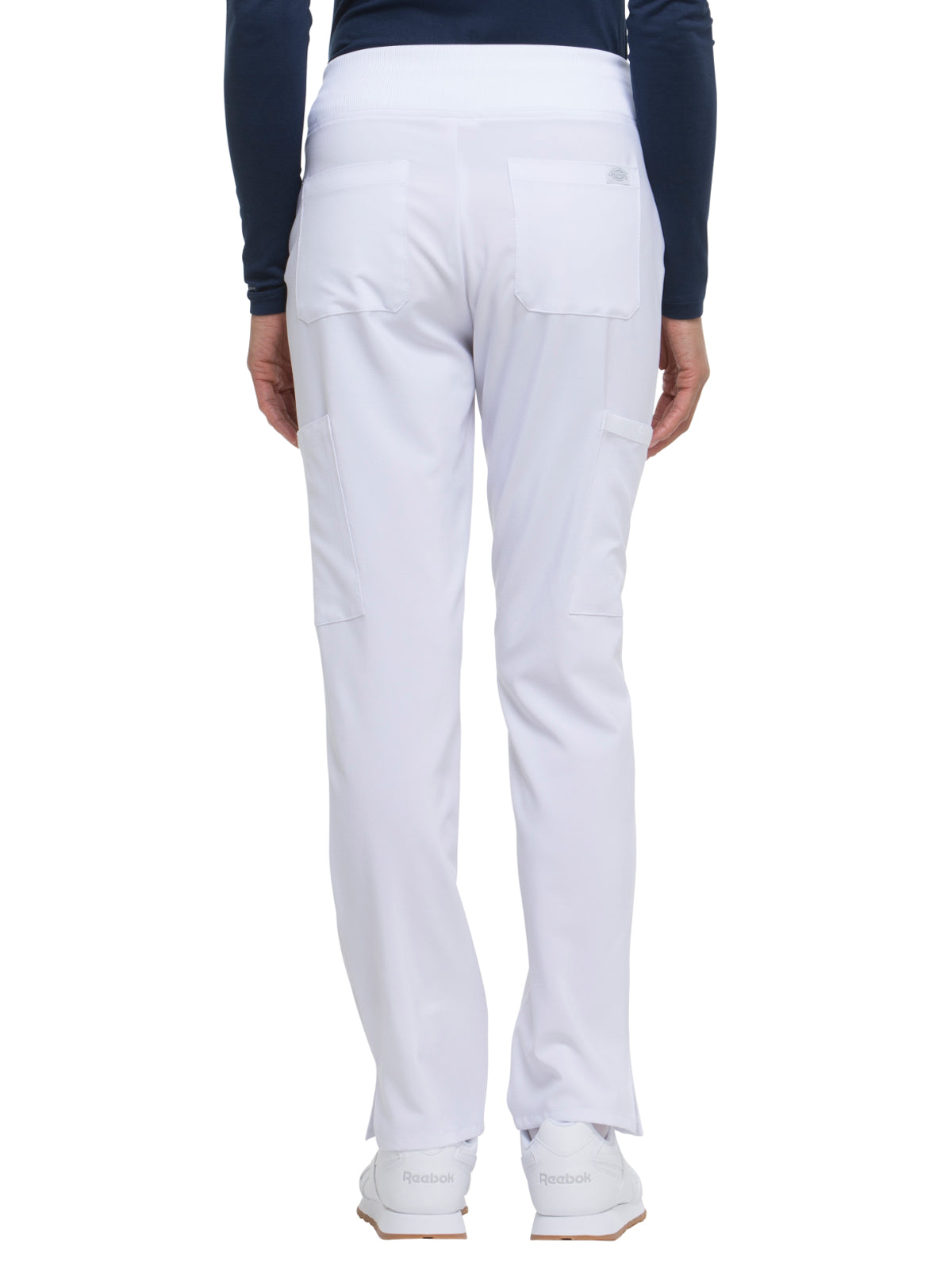 Women's Natural Rise Tapered Leg Pull-On Pant - DK005 - White