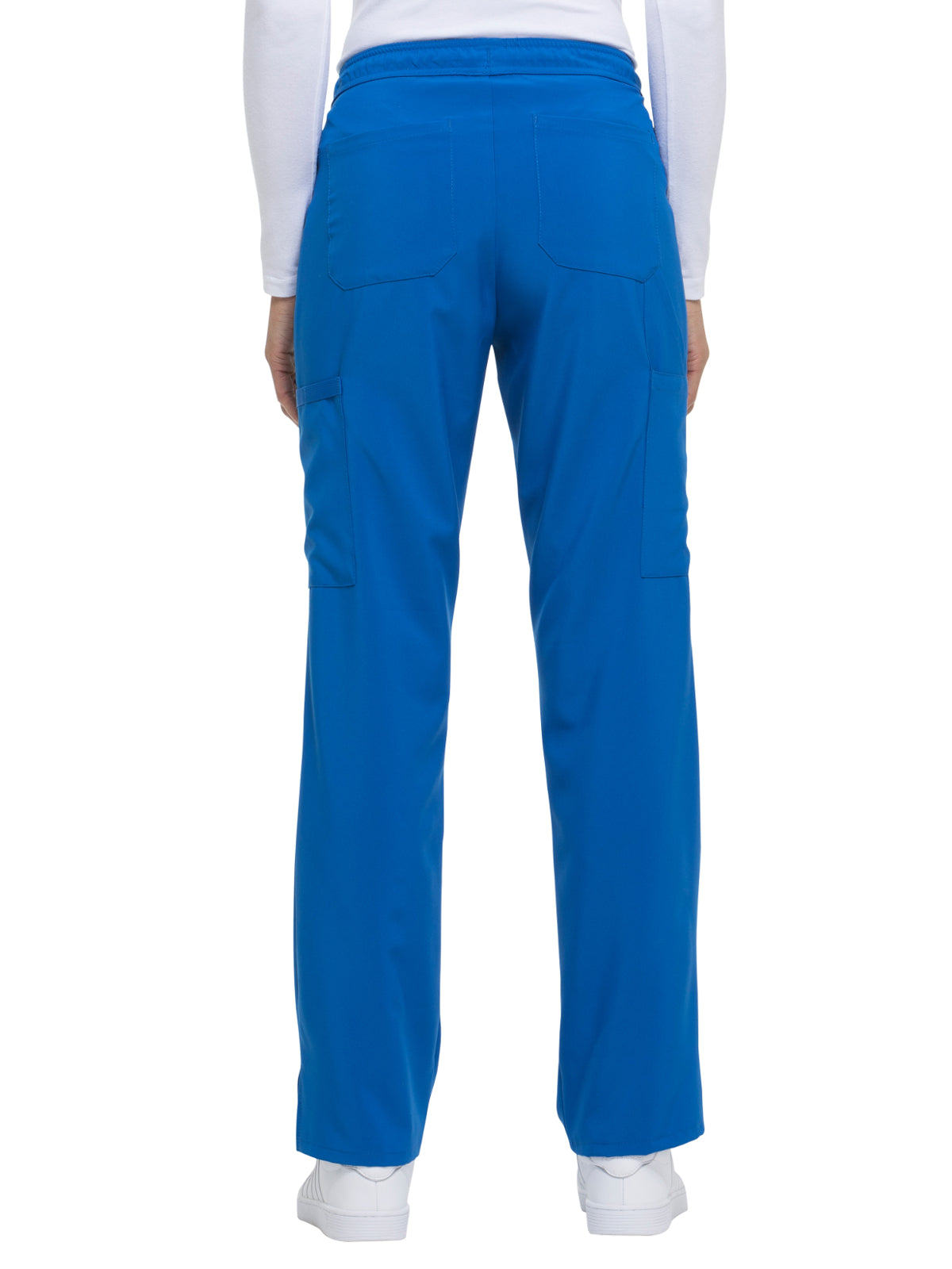 Women's Mid Rise Straight Leg Drawstring Pant - DK010 - Royal