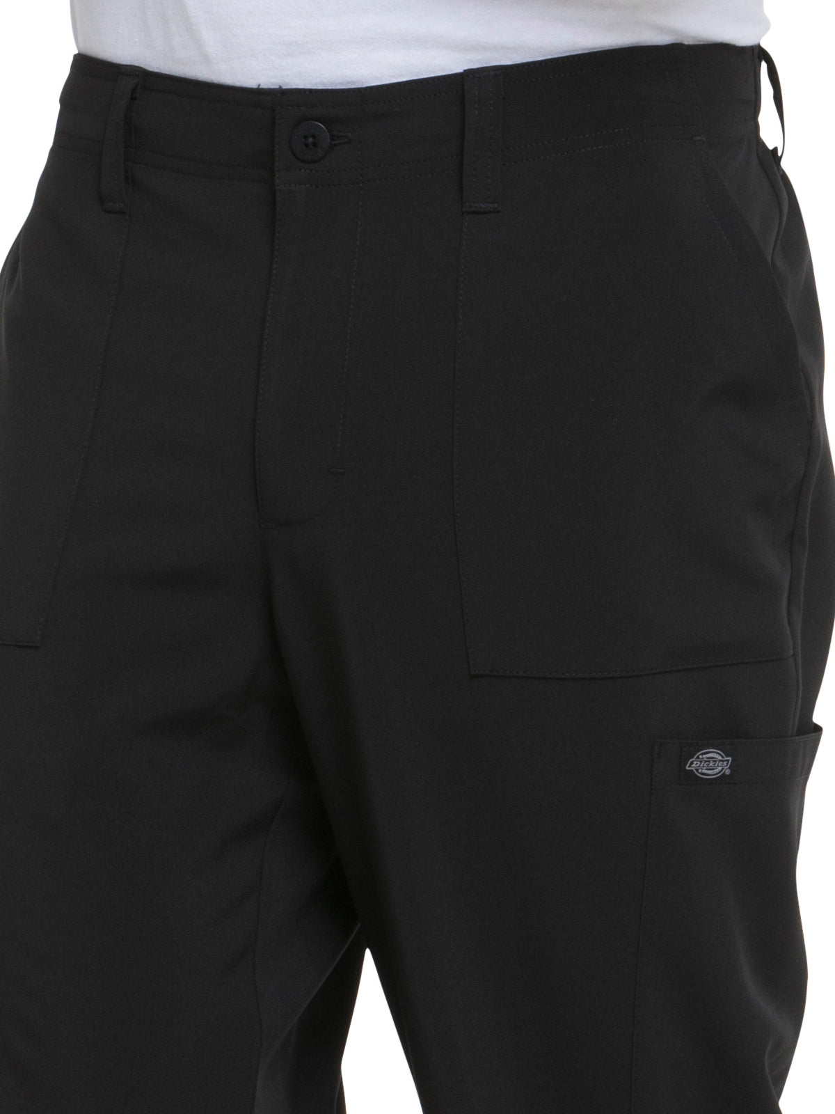 Men's Natural Rise Drawstring Pant - DK015 - Black