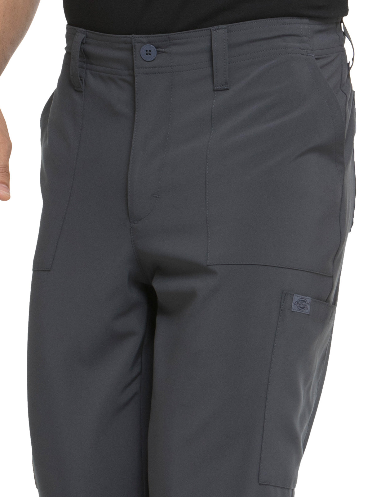 Men's Natural Rise Drawstring Pant - DK015 - Pewter
