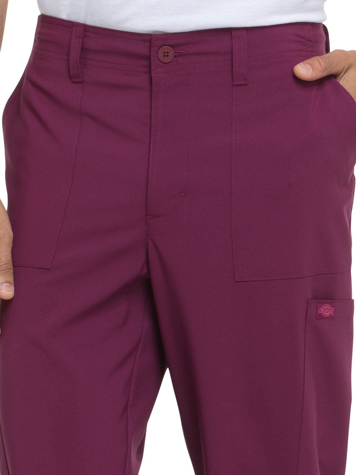 Men's Natural Rise Drawstring Pant - DK015 - Wine