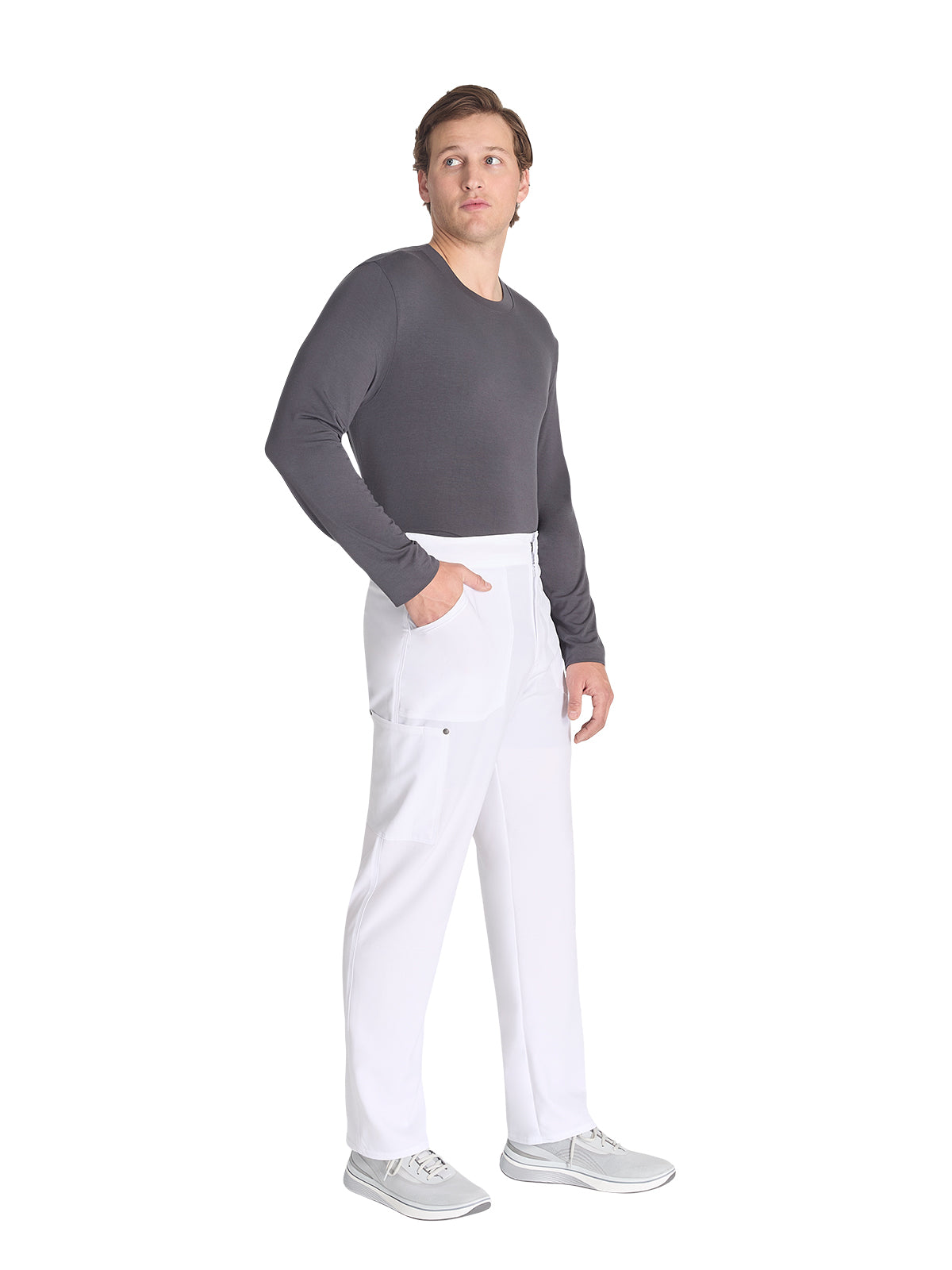 Men's 4-Pocket Zip Fly Pant - DK216 - White