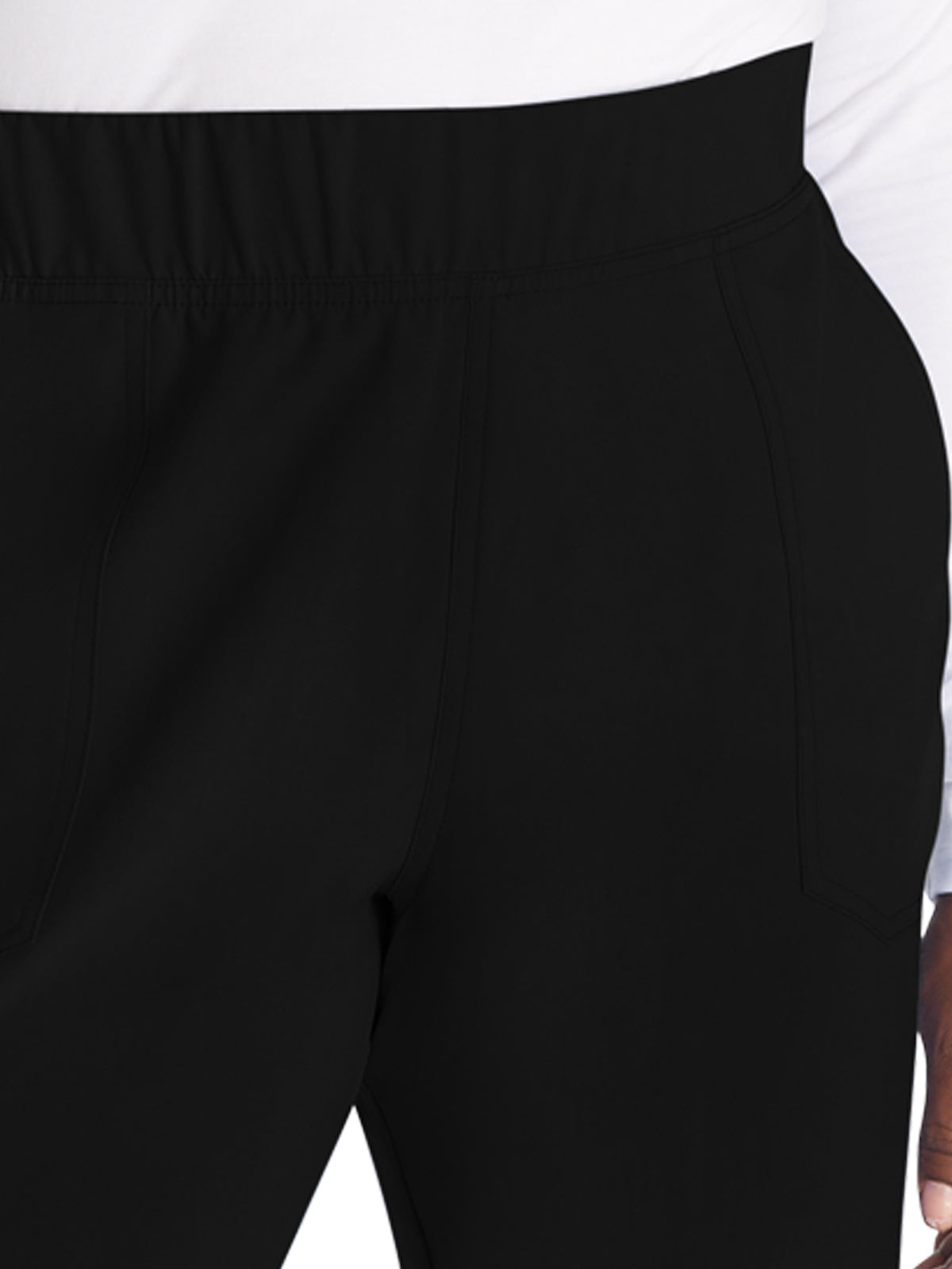 Women's 5-Pocket Tapered Leg Pant - DK221 - Black