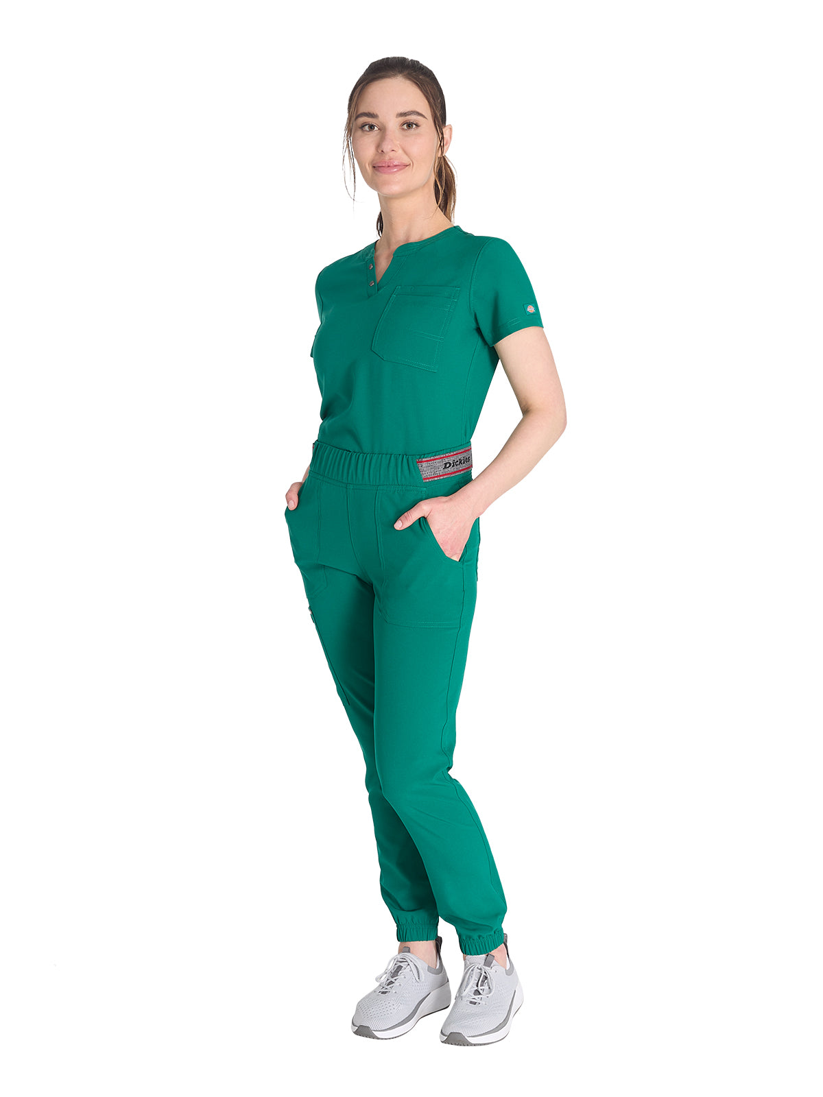 Women's 5-Pocket Tapered Leg Pant - DK221 - Hunter Green