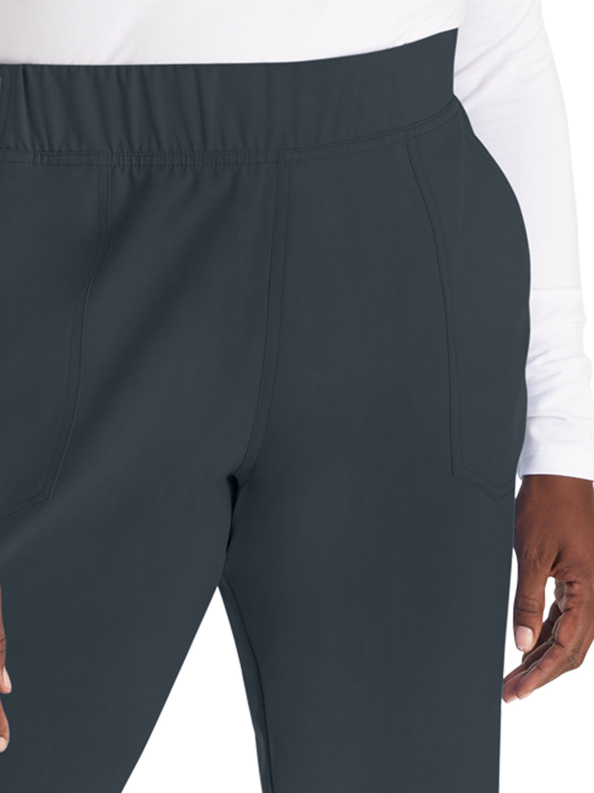 Women's 5-Pocket Tapered Leg Pant - DK221 - Pewter