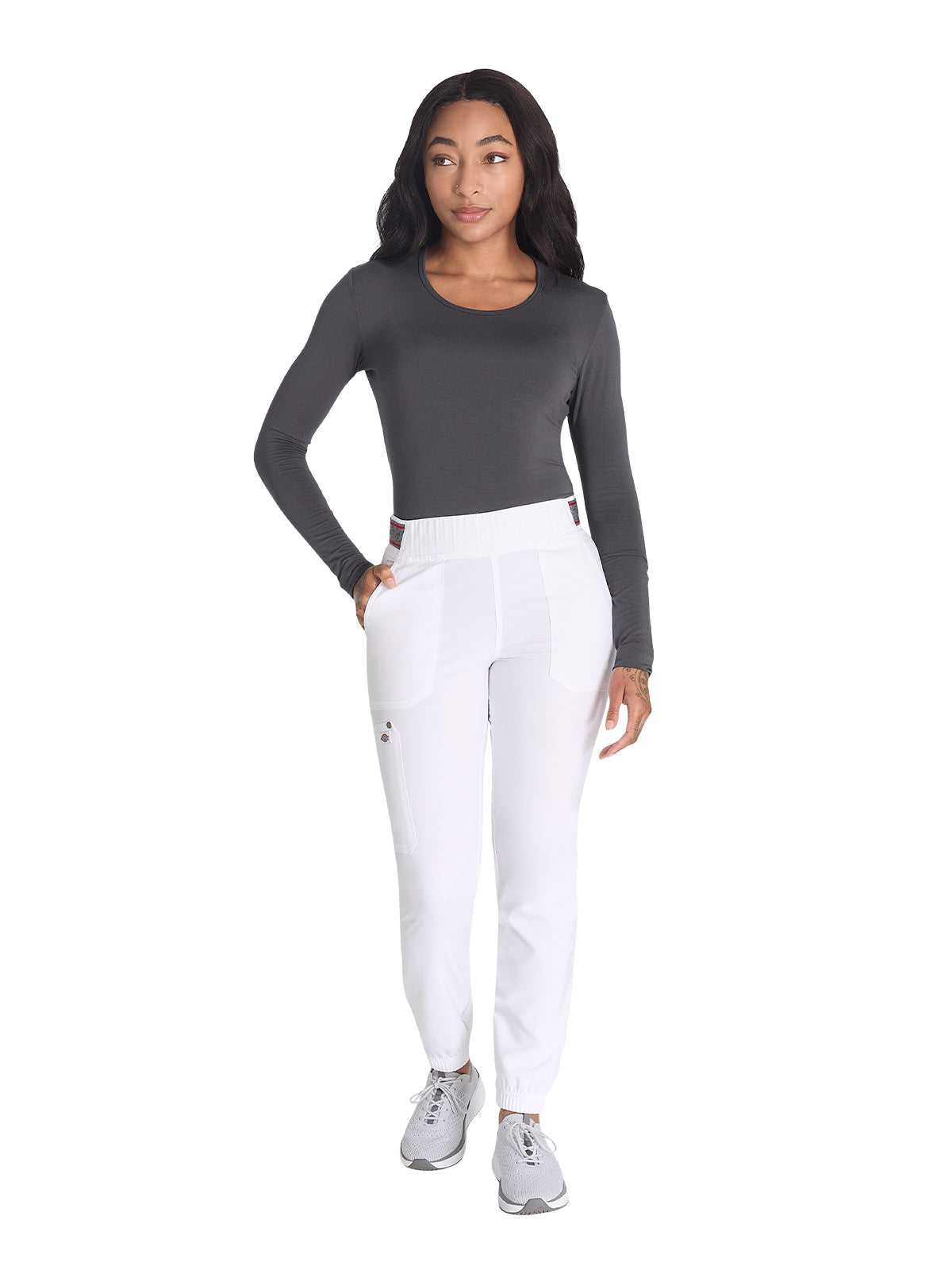 Women's 5-Pocket Tapered Leg Pant - DK221 - White