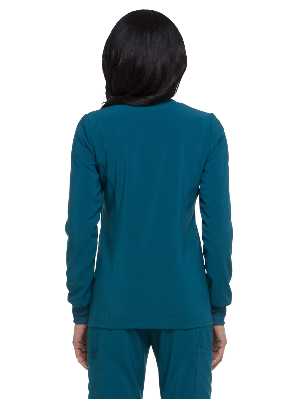 Women's 2-Pocket Snap Front Jacket - DK305 - Caribbean Blue