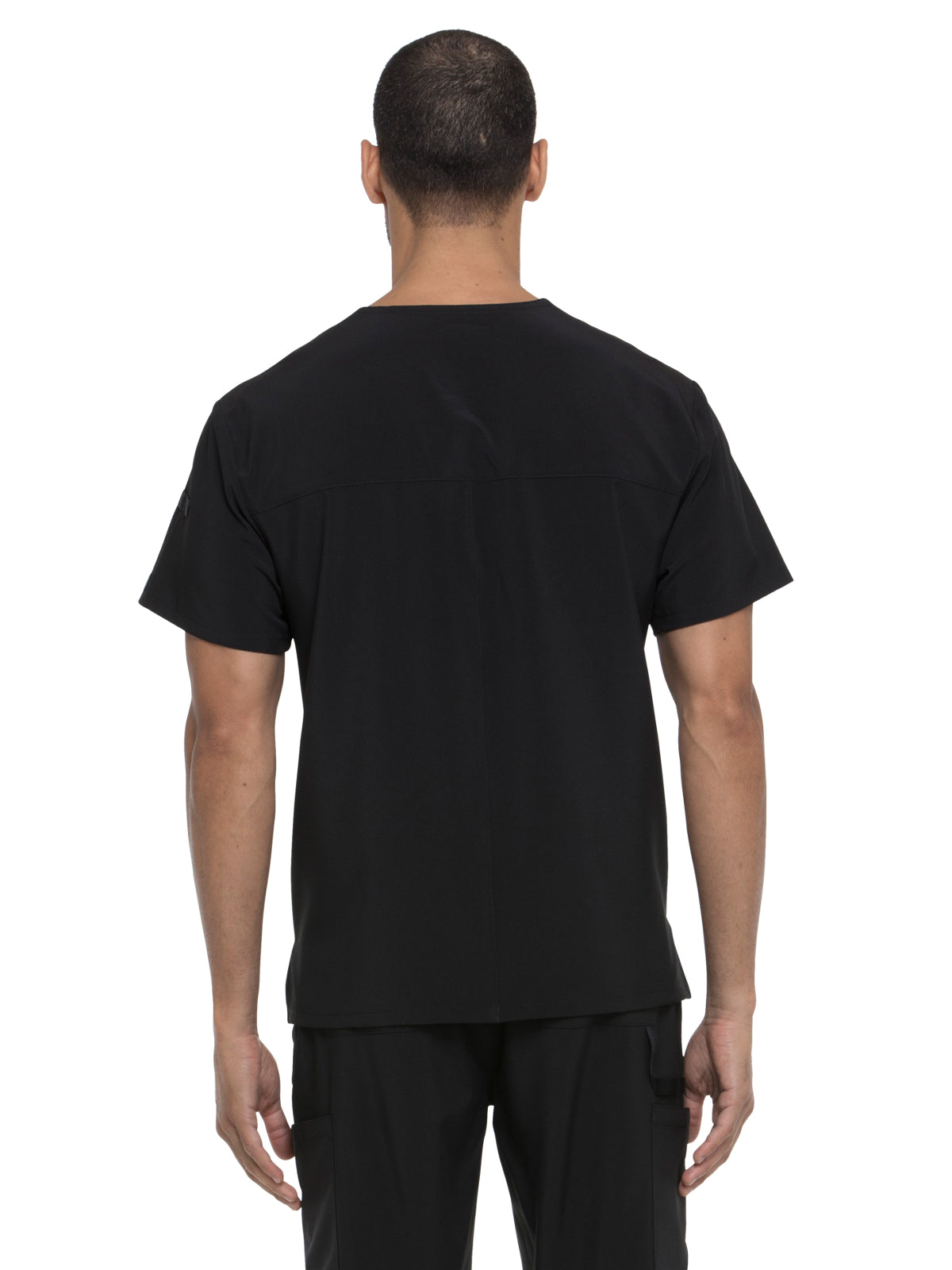 Men's 1-Pocket Tuckable V-Neck Top - DK635 - Black