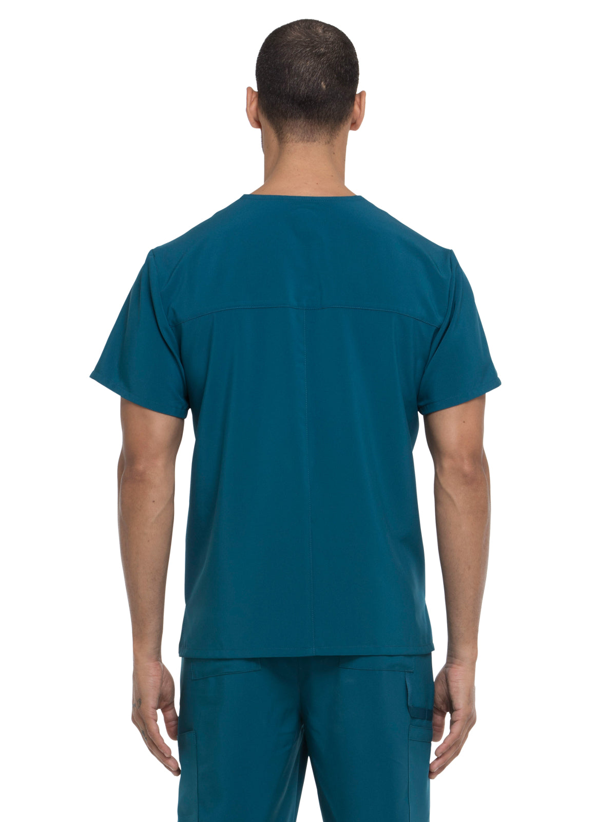 Men's 1-Pocket Tuckable V-Neck Top - DK635 - Caribbean Blue