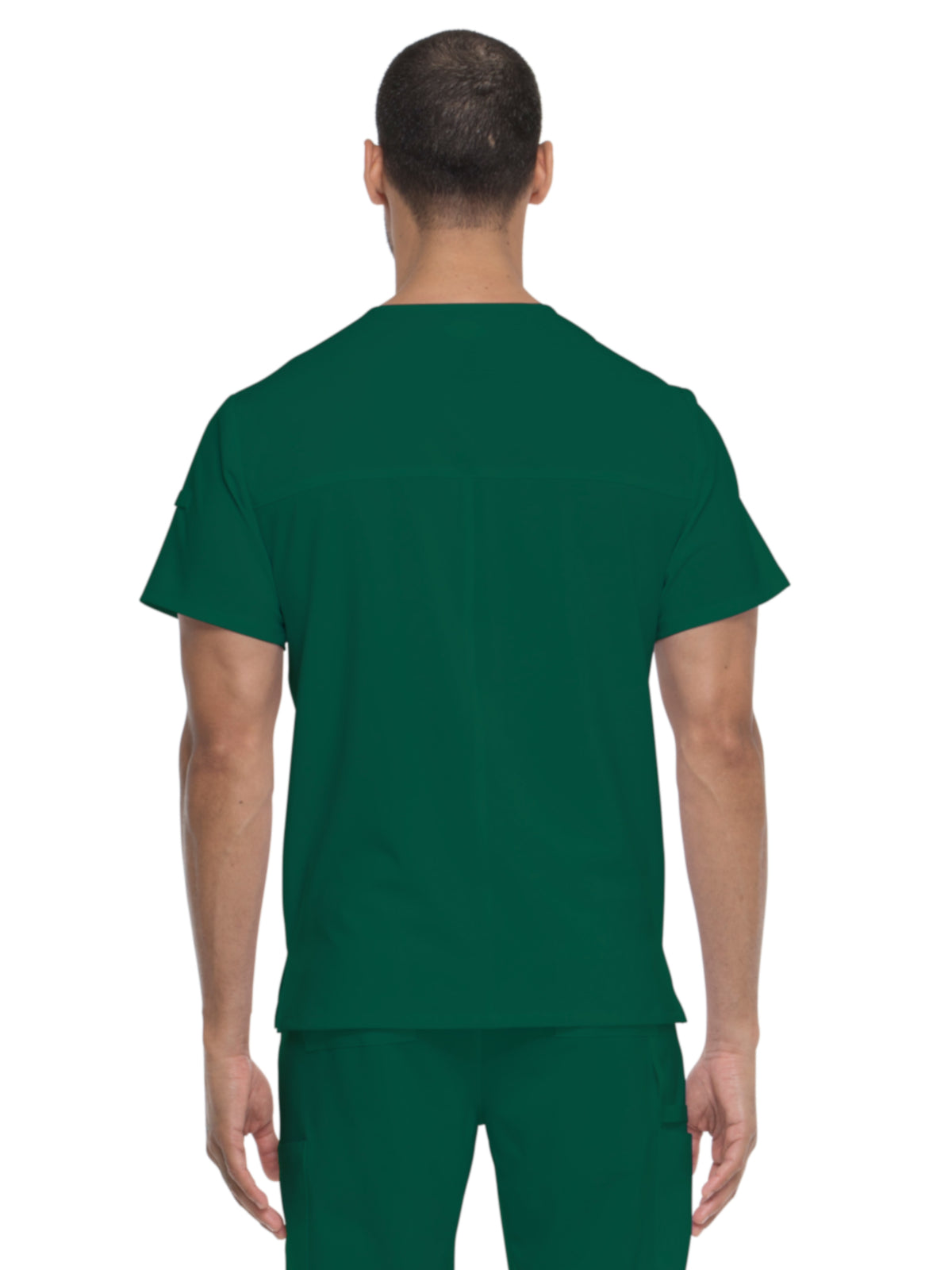 Men's 1-Pocket Tuckable V-Neck Top - DK635 - Hunter Green